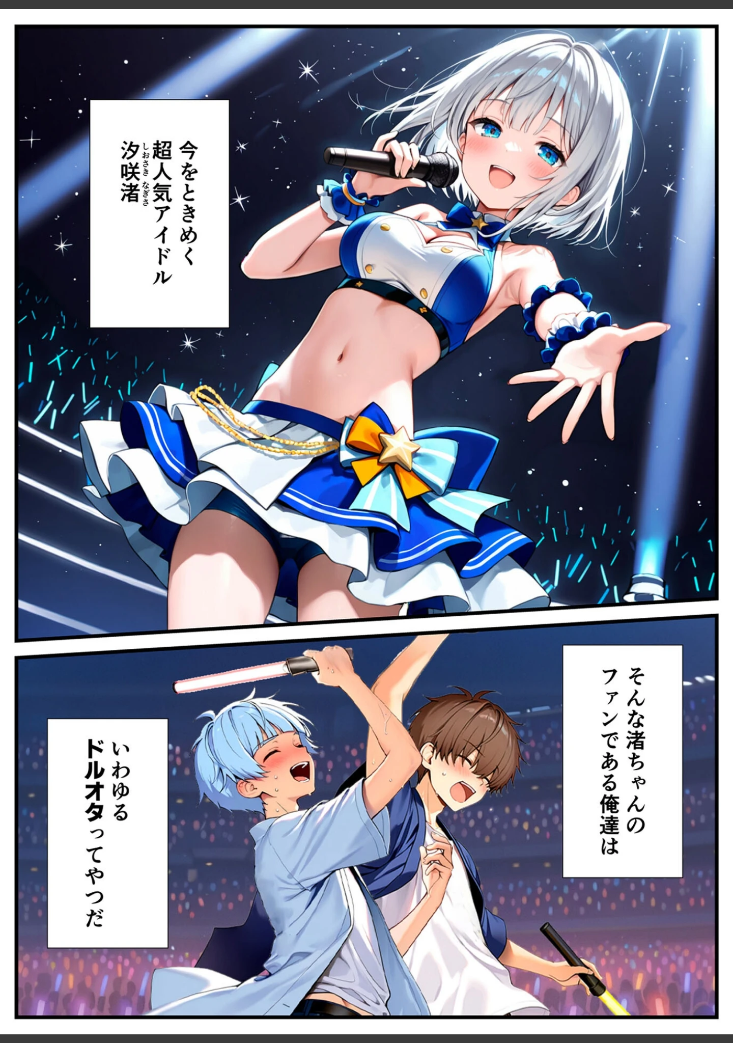 「陰キャでドルオタな俺が人気アイドルそっくりに女体化して本人と3Pすることになった モザイク版」（悪魔ほろほろ） 試し読み 4ページ目