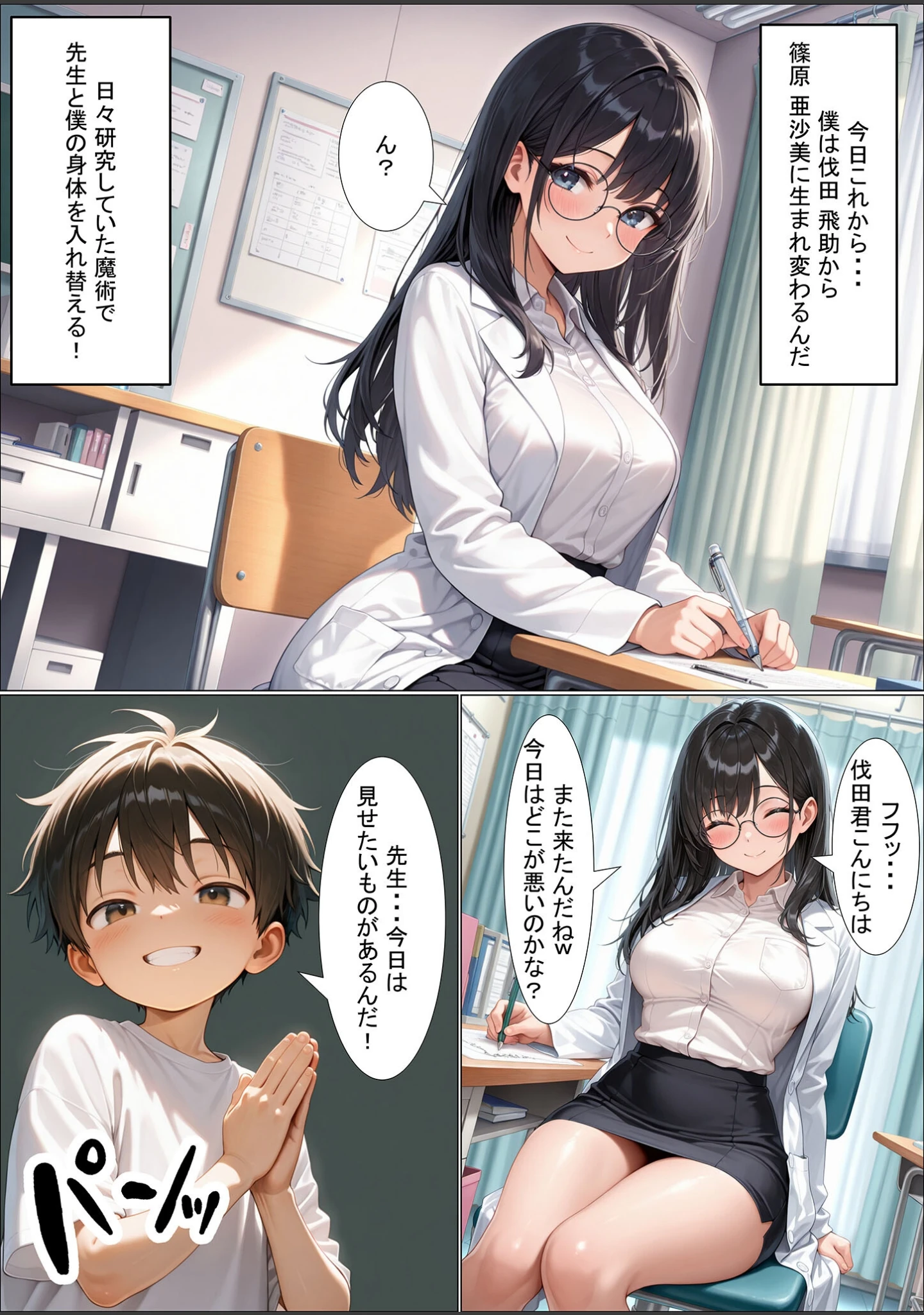 「今日からボクが保健室の●●（ハート） 〜純粋な恋心が歪んだ気持ちに変わる…〜 モザイク版」（性転の空） 試し読み 5ページ目
