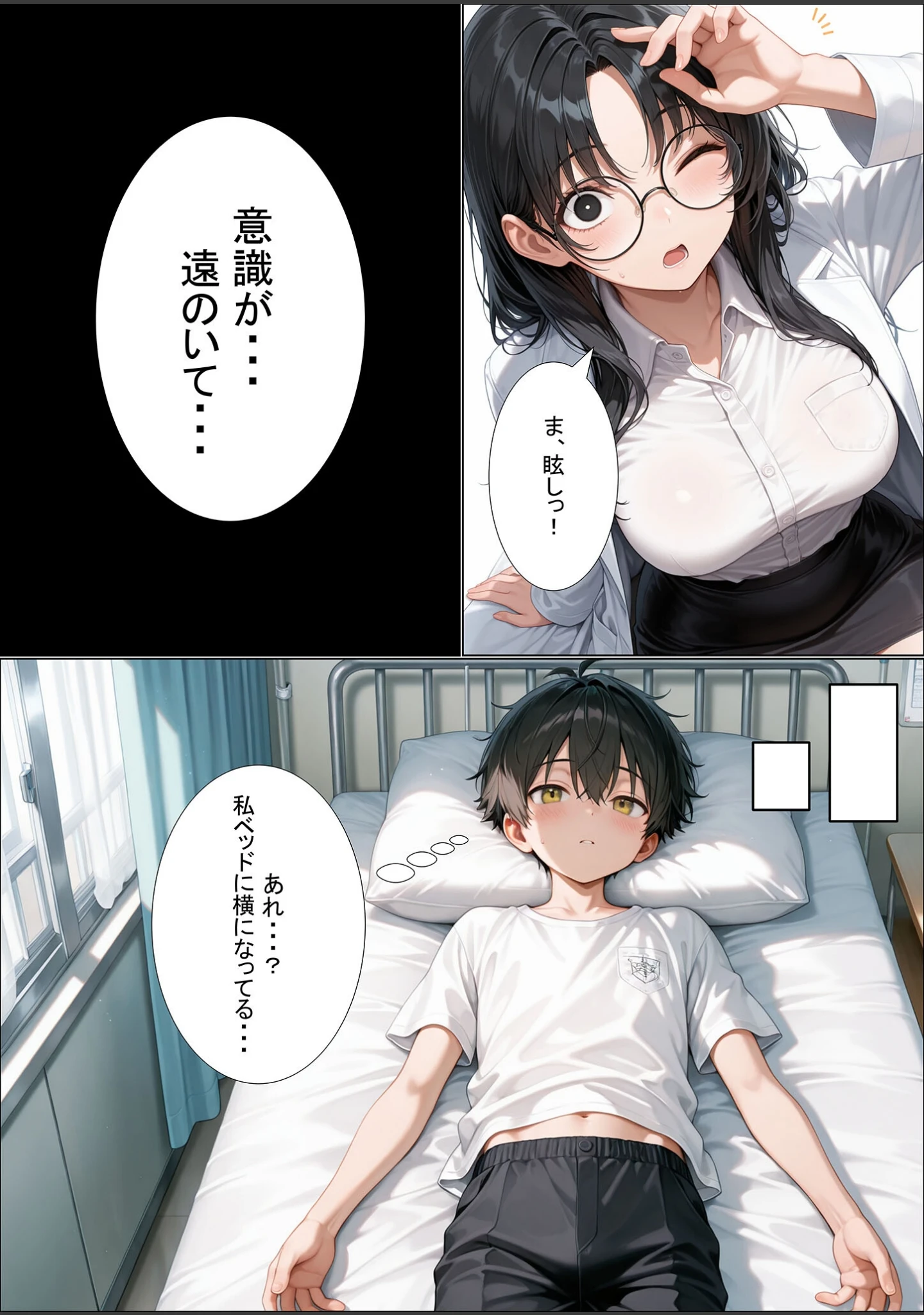 「今日からボクが保健室の●●（ハート） 〜純粋な恋心が歪んだ気持ちに変わる…〜 モザイク版」（性転の空） 試し読み 7ページ目