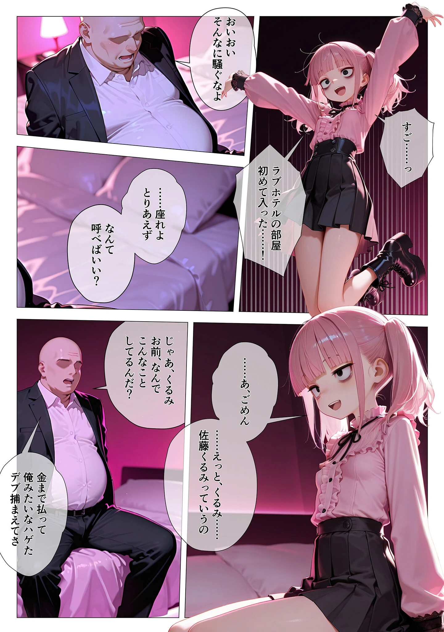 「地雷系ブス、おじさんを買う。 モザイク版」（kz） 試し読み 13ページ目