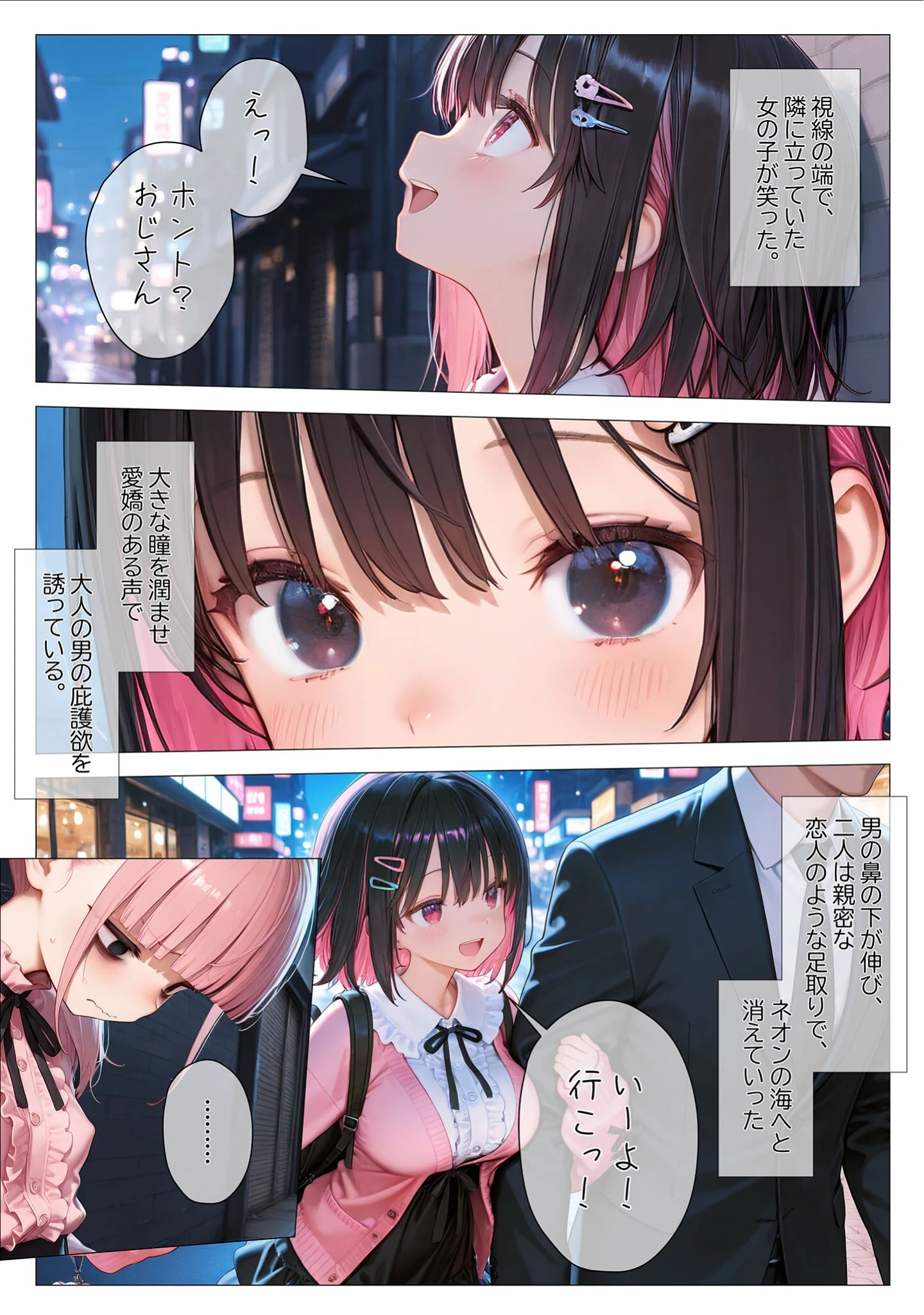 「地雷系ブス、おじさんを買う。 モザイク版」（kz） 試し読み 4ページ目
