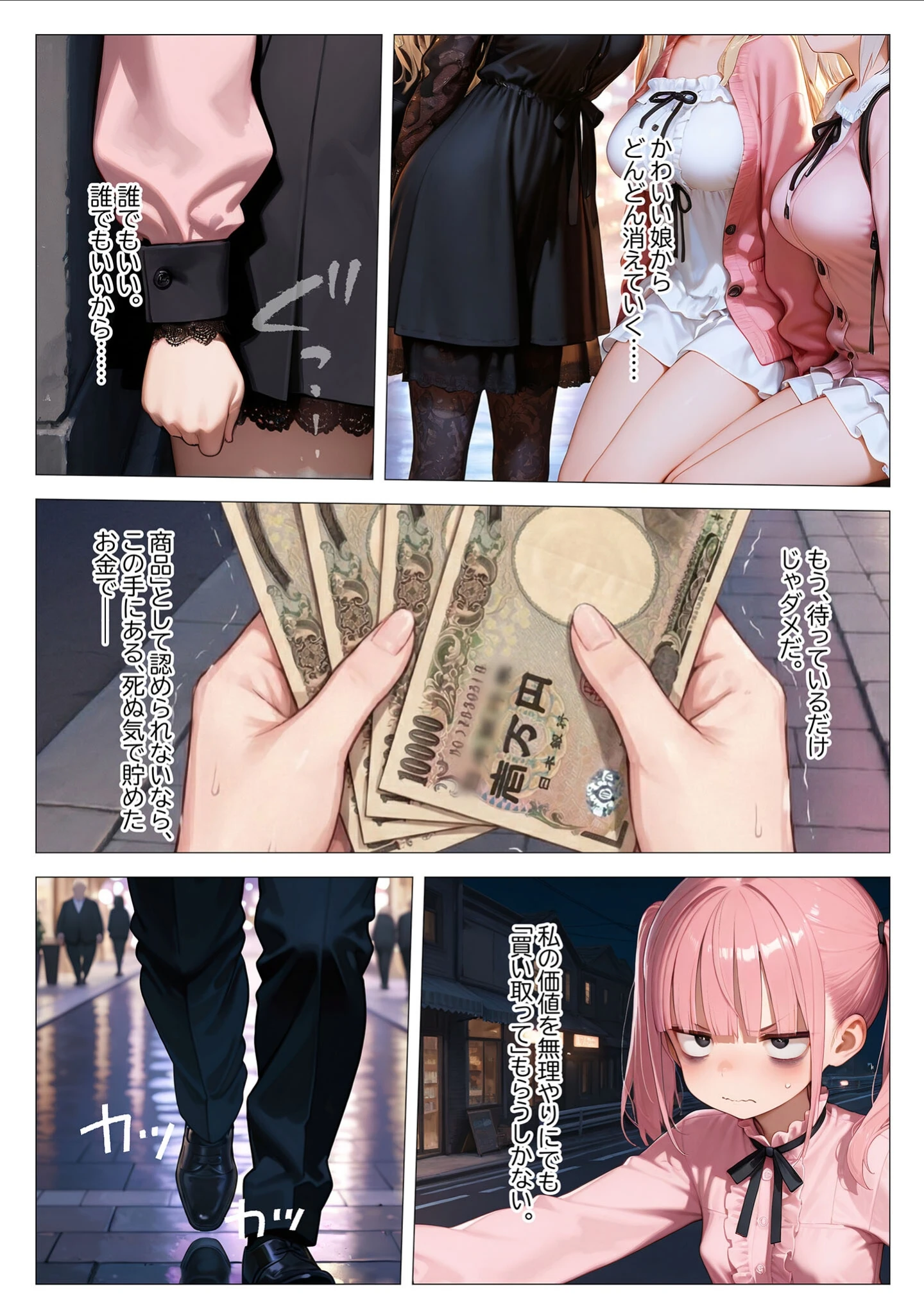 「地雷系ブス、おじさんを買う。 モザイク版」（kz） 試し読み 6ページ目