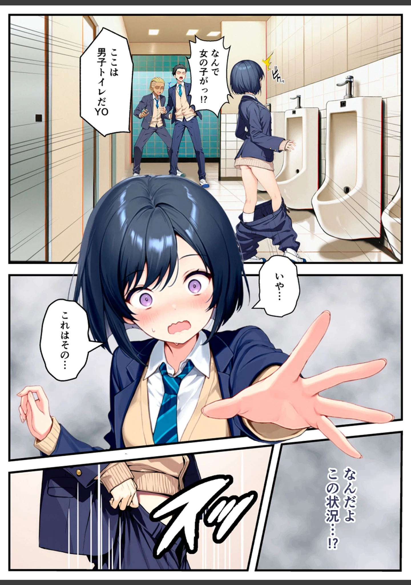 「好きな子にフラれて女体化させられた生徒会長がマチアプで出会った同級生にメス堕ちする話 モザイク版」（悪魔ほろほろ） 試し読み 13ページ目