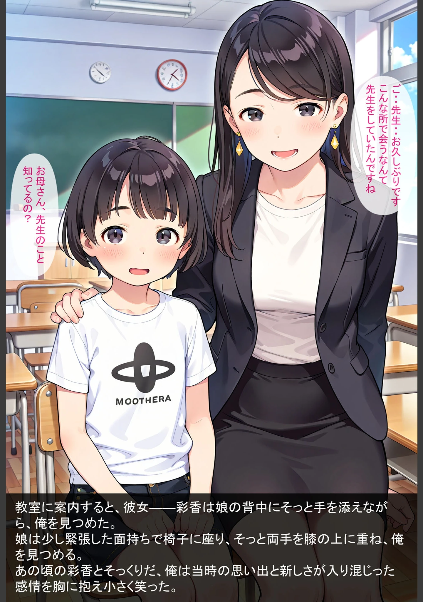 「となりの母娘 モザイク版」（AIRCOLOR） 試し読み 3ページ目
