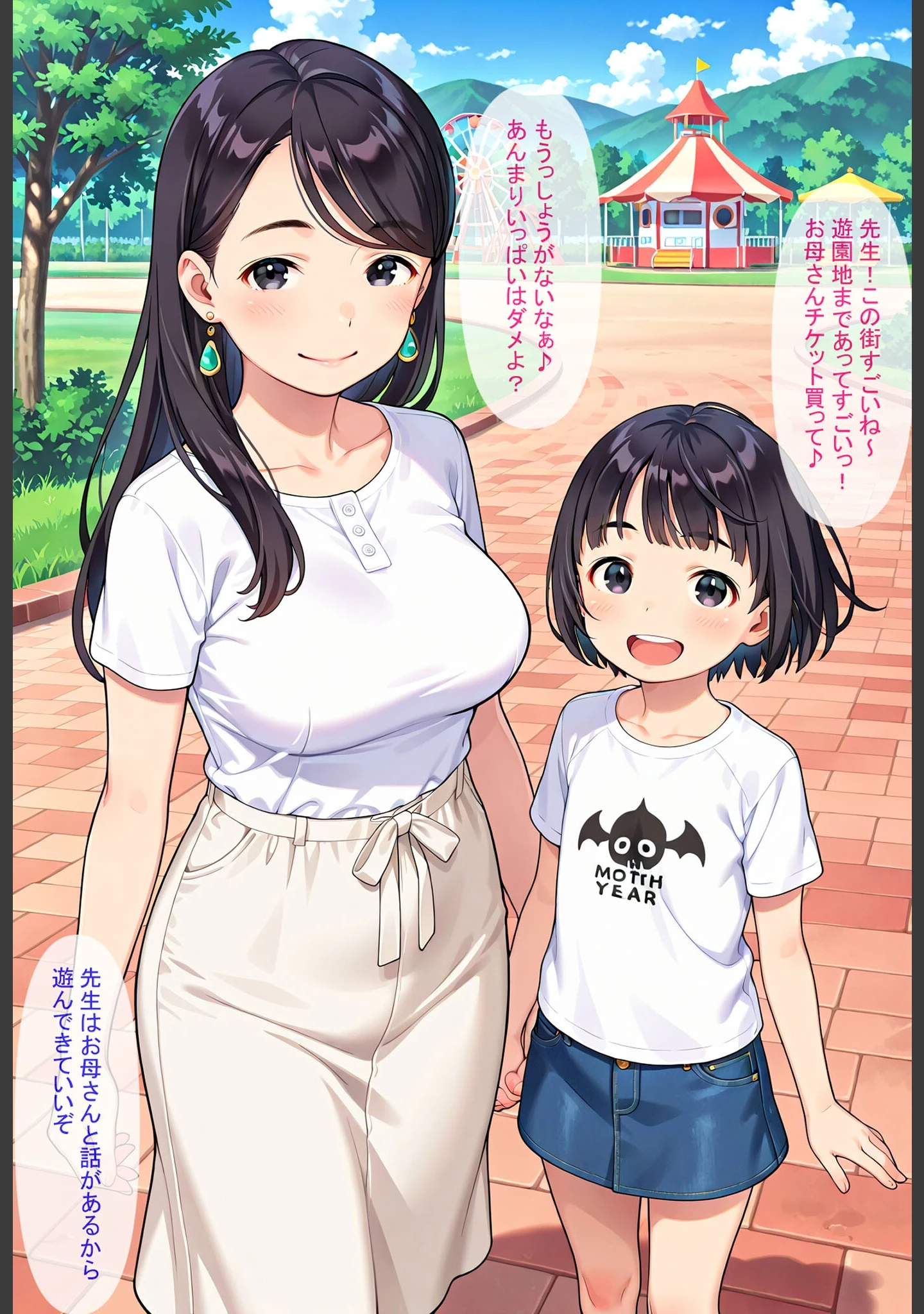 「となりの母娘 モザイク版」（AIRCOLOR） 試し読み 5ページ目