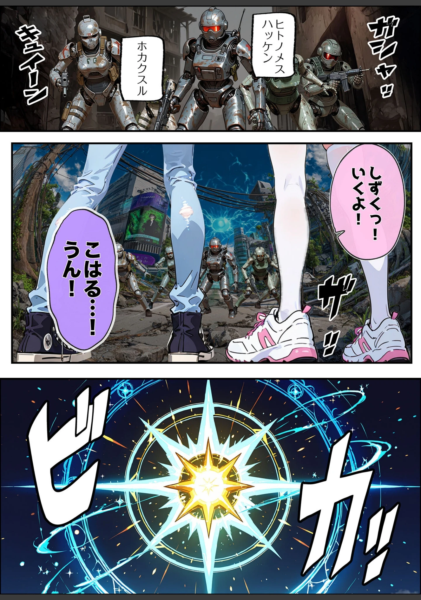 「AIが支配する世界で人類を裏切った俺は正義の魔法少女をドスケベ●●する モザイク版」（MTコミック） 試し読み 7ページ目