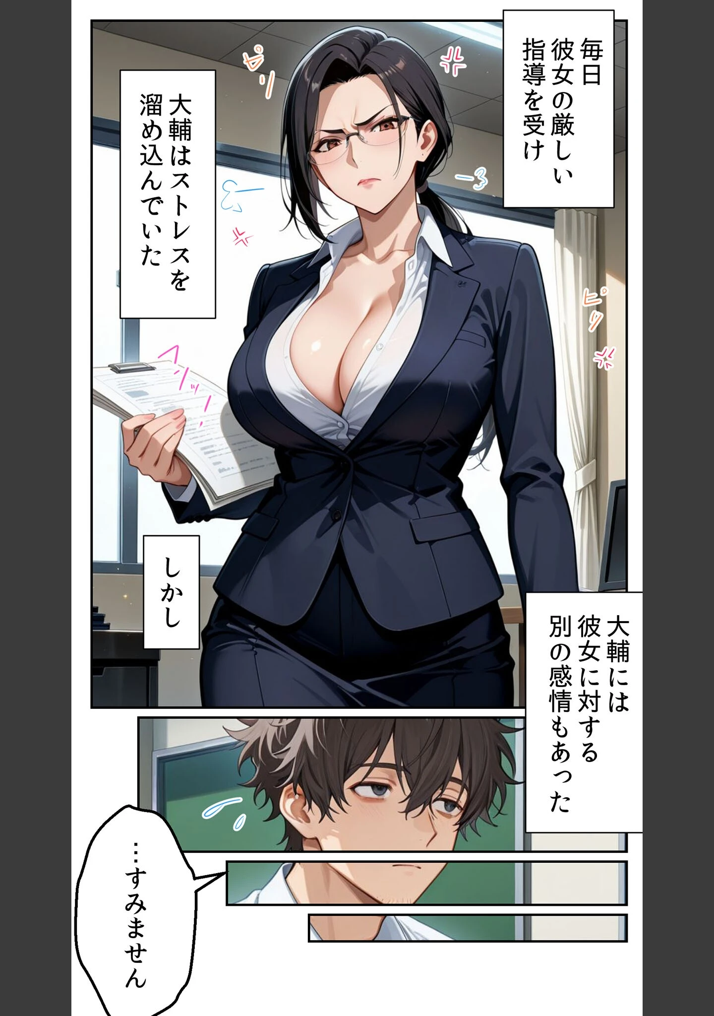 「●●アプリと人妻お局の淫らな堕落 〜社内一のエロい女を思いのままに〜 モザイク版」（とろとろコミック） 試し読み 7ページ目