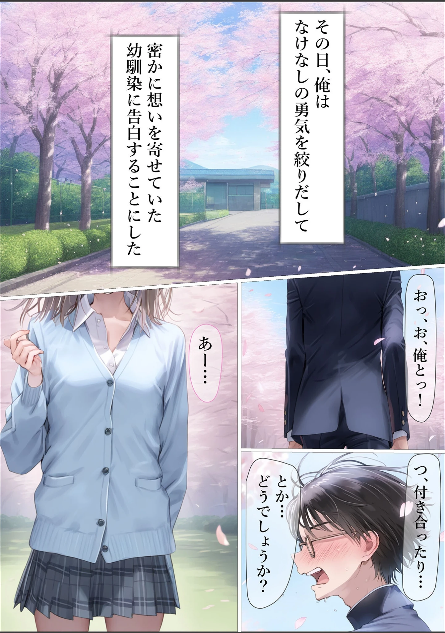 「幼馴染が無理やりSEXさせられてるとこに遭遇したら モザイク版」（むほー地帯） 試し読み 2ページ目