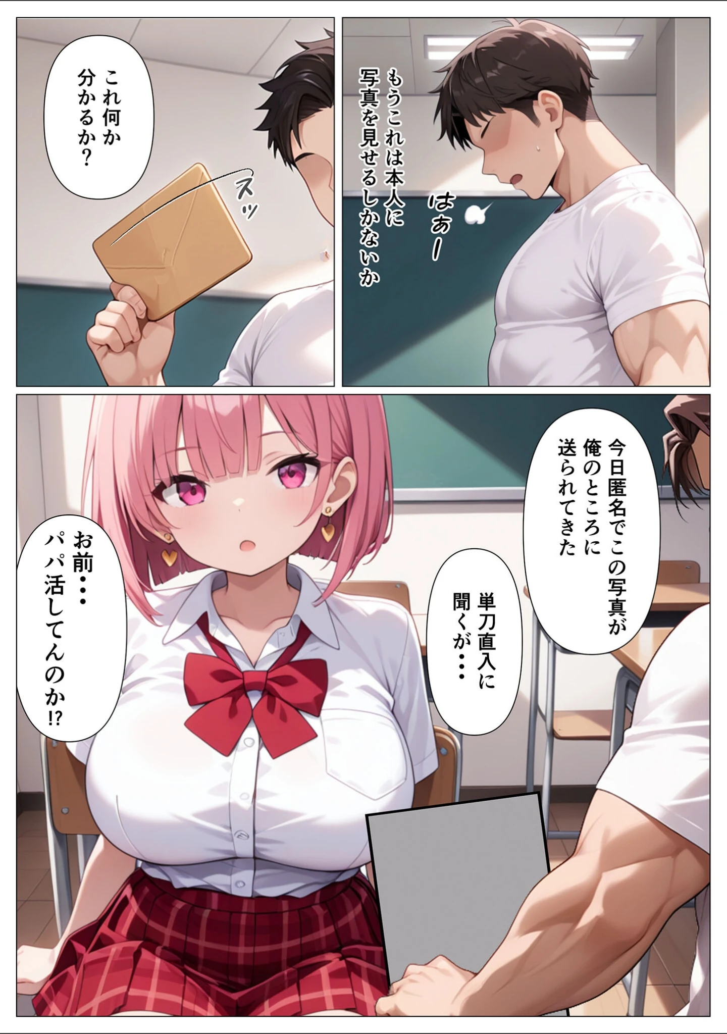 「指導部屋は問題児エロかわギャルとのイチャラブ部屋になりました モザイク版」（かのん絵師） 試し読み 10ページ目