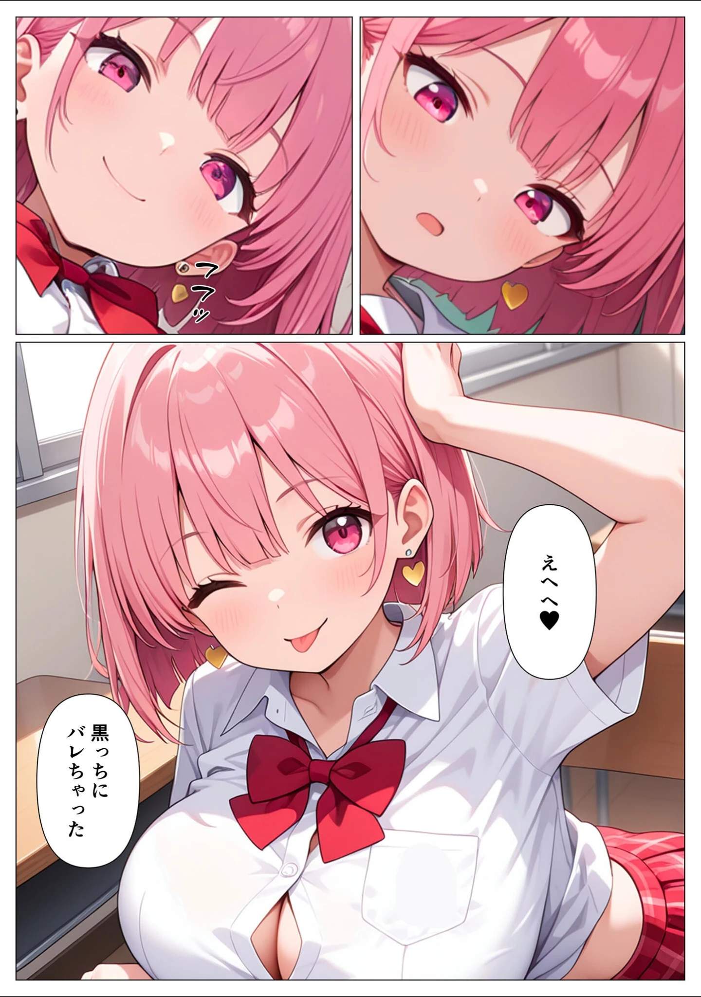 「指導部屋は問題児エロかわギャルとのイチャラブ部屋になりました モザイク版」（かのん絵師） 試し読み 11ページ目