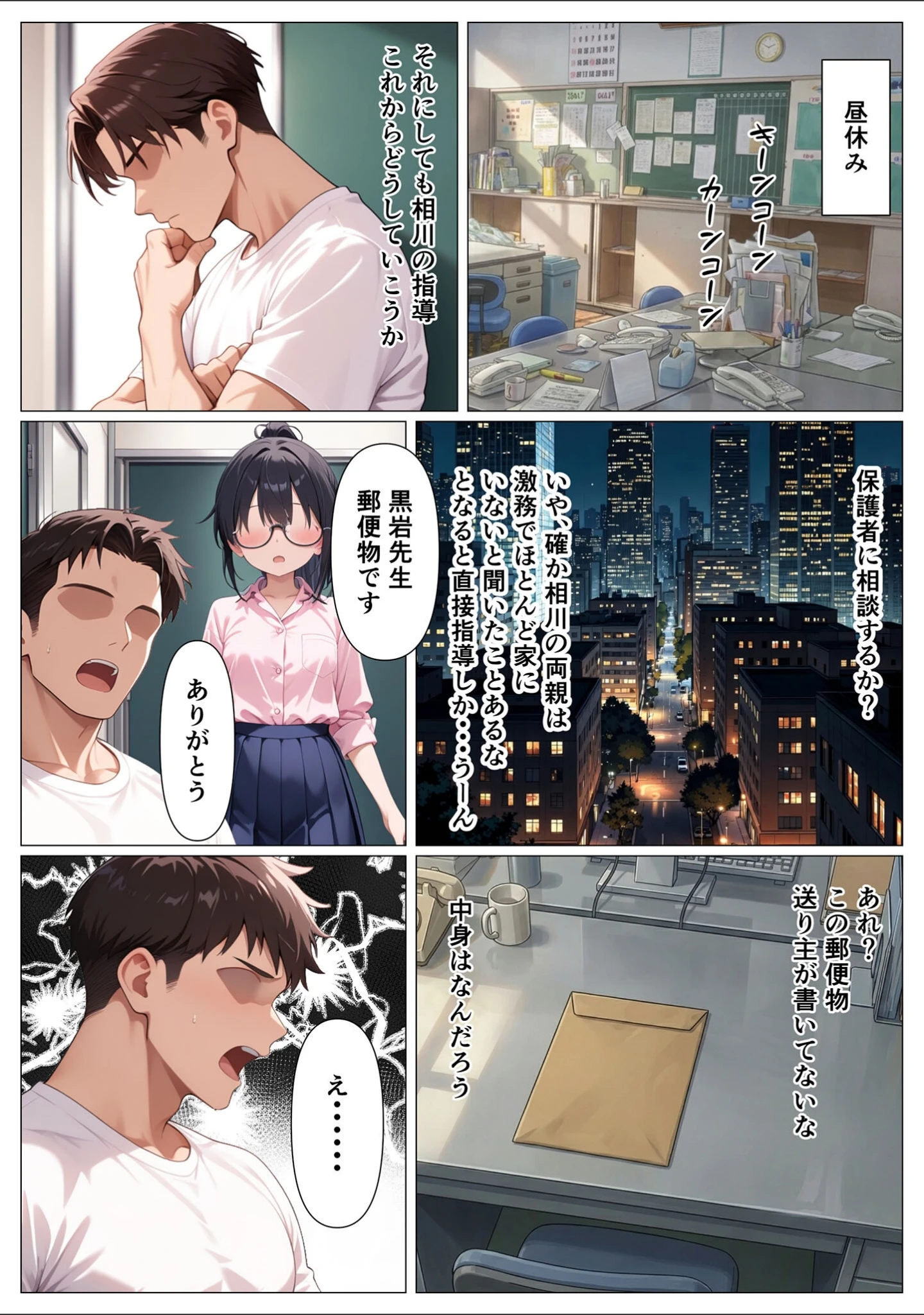 「指導部屋は問題児エロかわギャルとのイチャラブ部屋になりました モザイク版」（かのん絵師） 試し読み 6ページ目