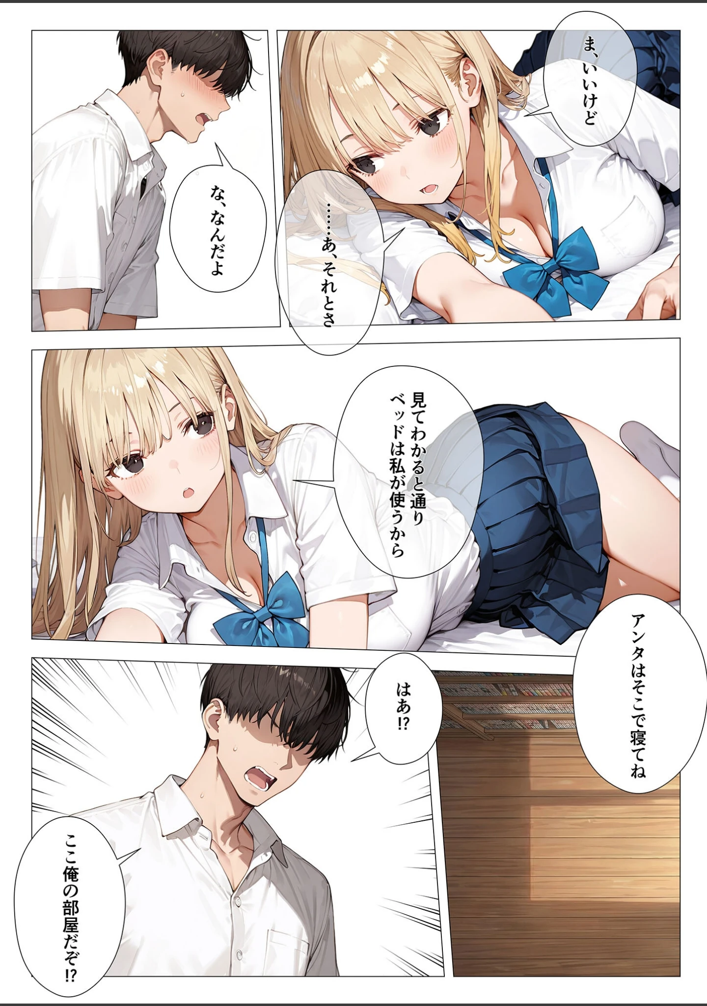 「クラスメイトと同棲性活！？ 〜ノンデリギャルに侵された俺の聖域〜」（似道あさひ） 試し読み 10ページ目