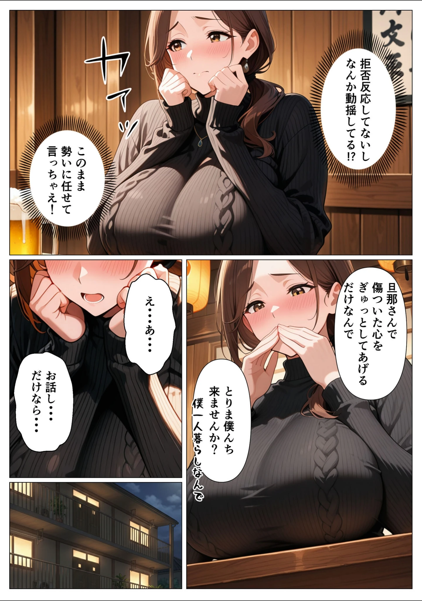 「背徳感に負けたGカップむちむち人妻 息子の親友と本能剥き出しセックスした話〜欲求不満母からメスになった夜〜 モザイク版」（かのん絵師） 試し読み 11ページ目