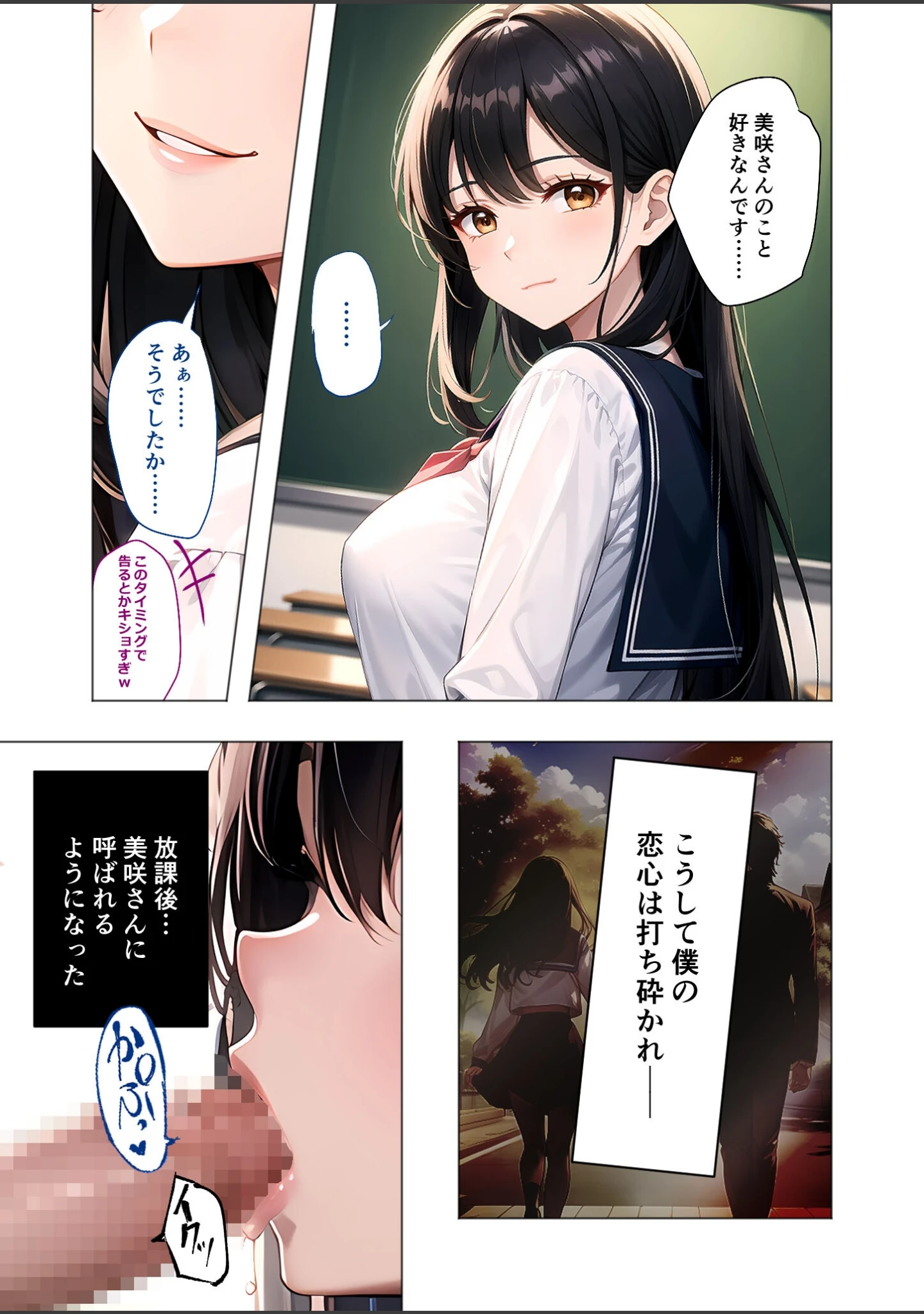 「純愛を踏みにじる淫乱マリア（単話）」（蘭斗） 試し読み 8ページ目