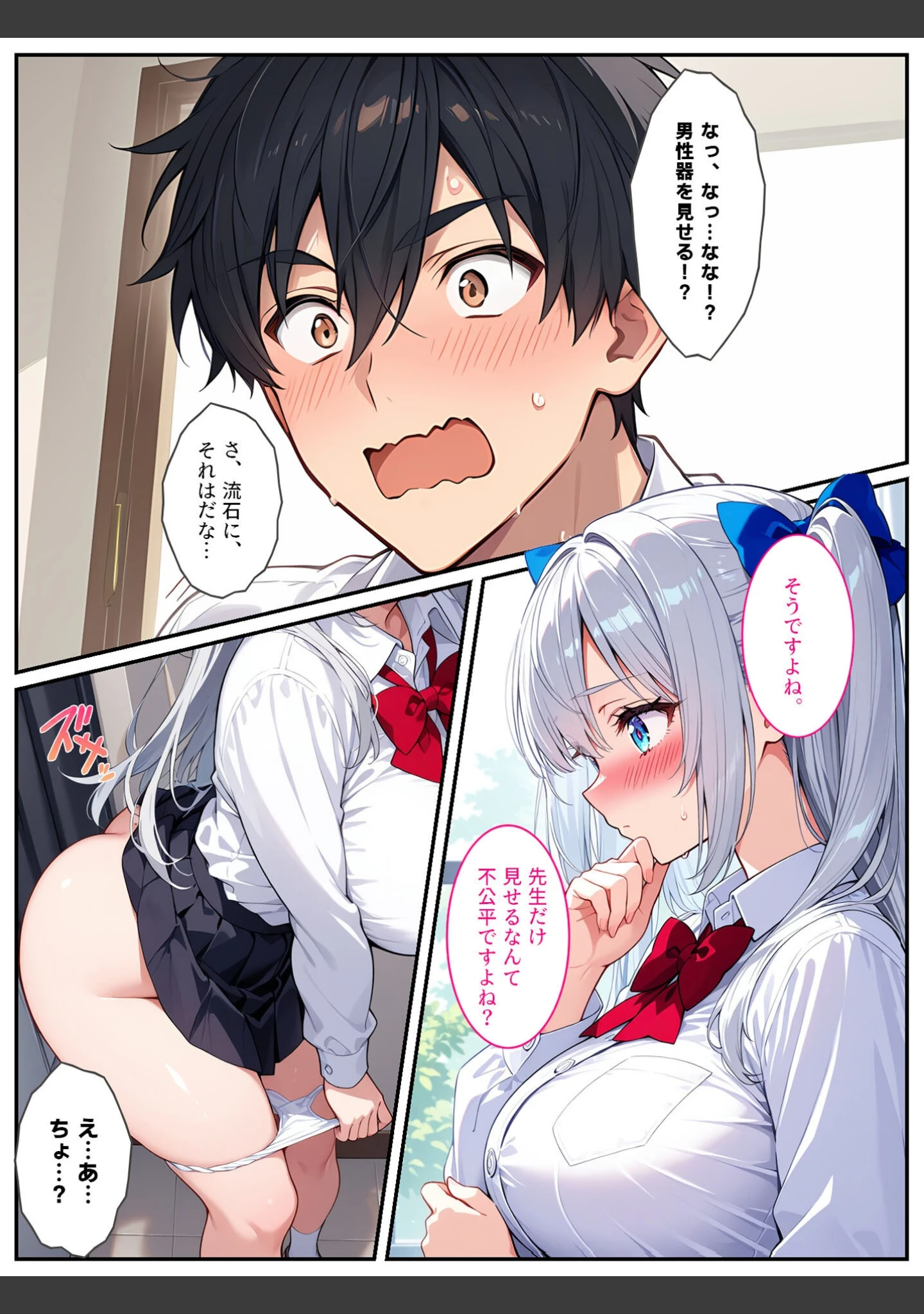 「清純無垢な爆乳●●●●を性教育の実習で孕ませちゃいました！ モザイク版」（StudioSR） 試し読み 13ページ目