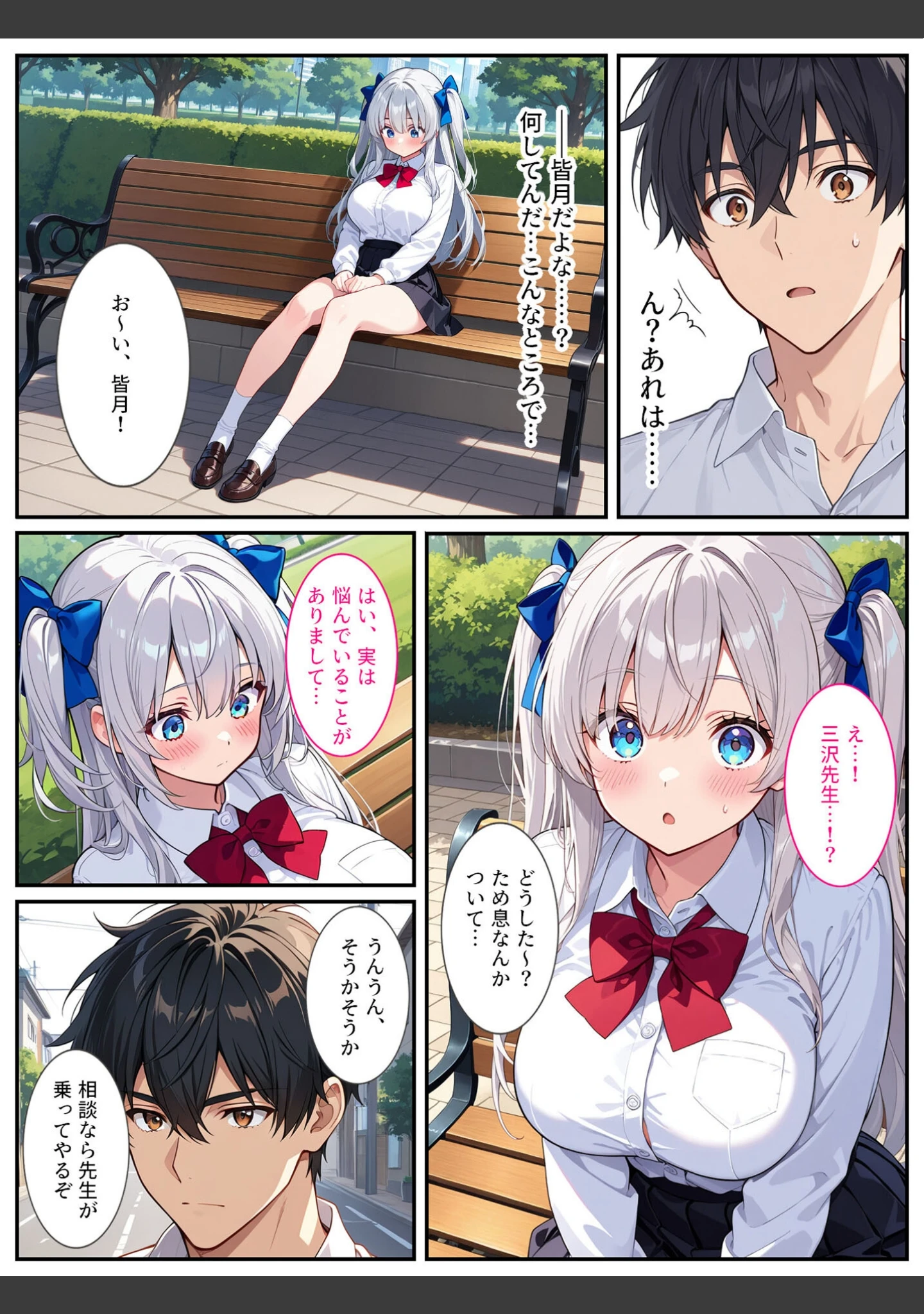 「清純無垢な爆乳●●●●を性教育の実習で孕ませちゃいました！ モザイク版」（StudioSR） 試し読み 6ページ目
