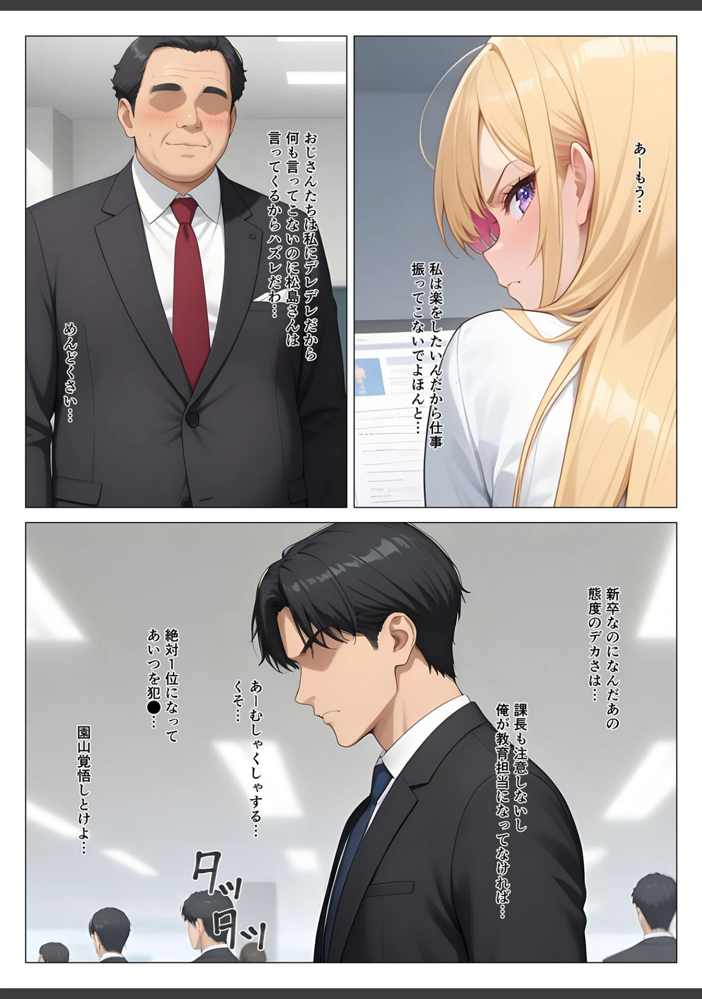 「営業成績王になった俺が生意気な新卒ギャルを分からせた話 モザイク版」（桃色紅茶） 試し読み 9ページ目