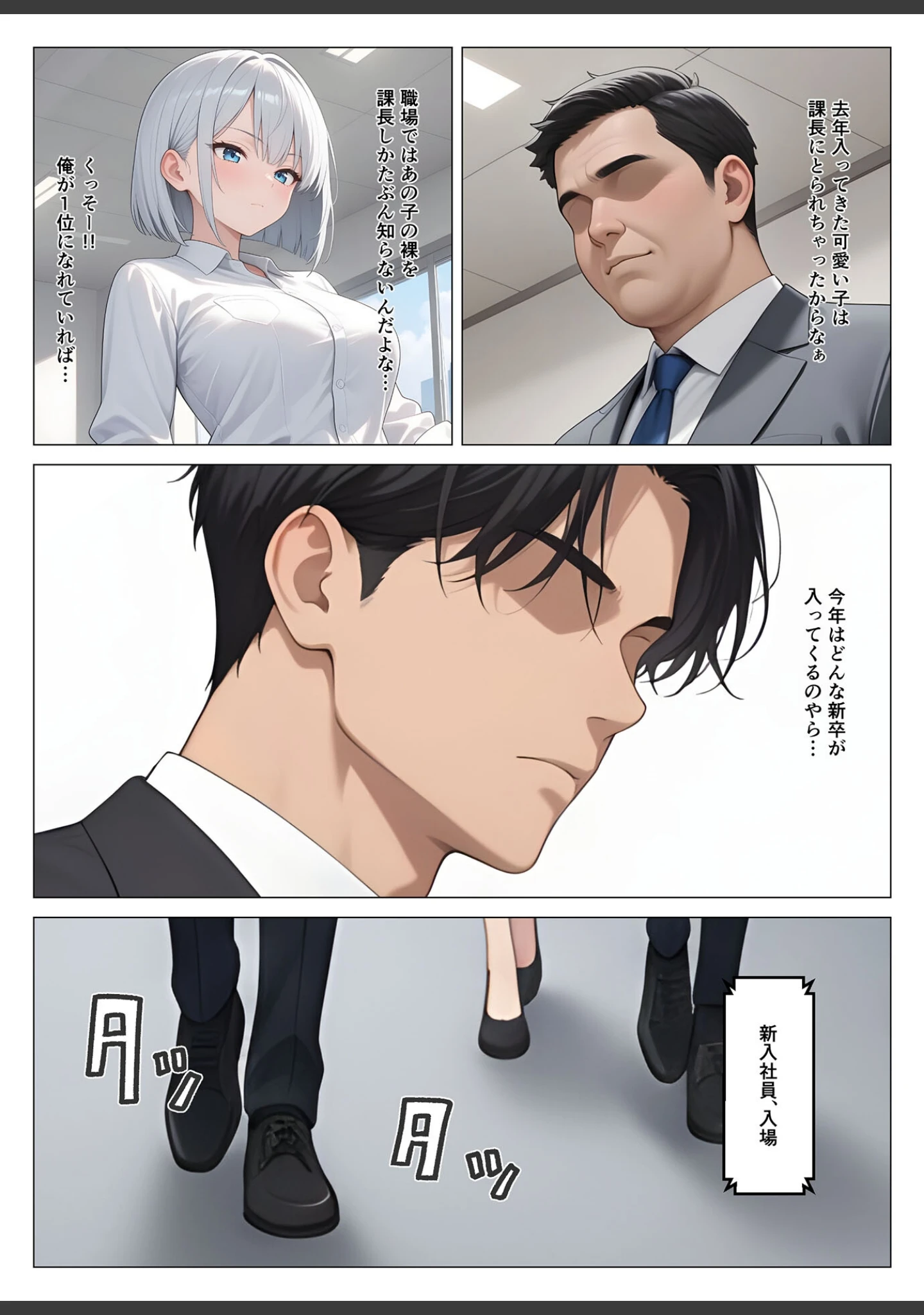 「営業成績王になった俺が生意気な新卒ギャルを分からせた話 モザイク版」（桃色紅茶） 試し読み 3ページ目