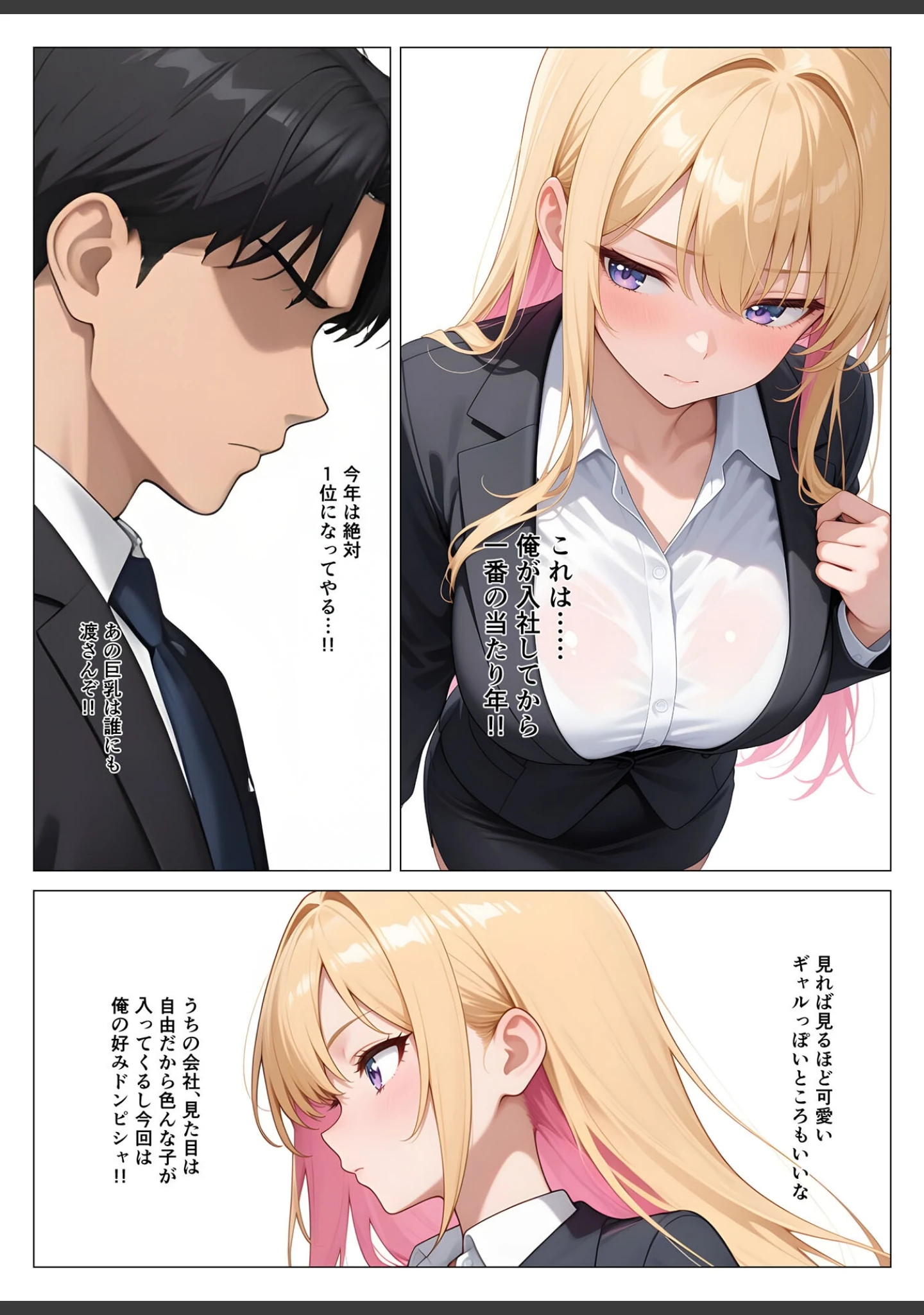 「営業成績王になった俺が生意気な新卒ギャルを分からせた話 モザイク版」（桃色紅茶） 試し読み 5ページ目