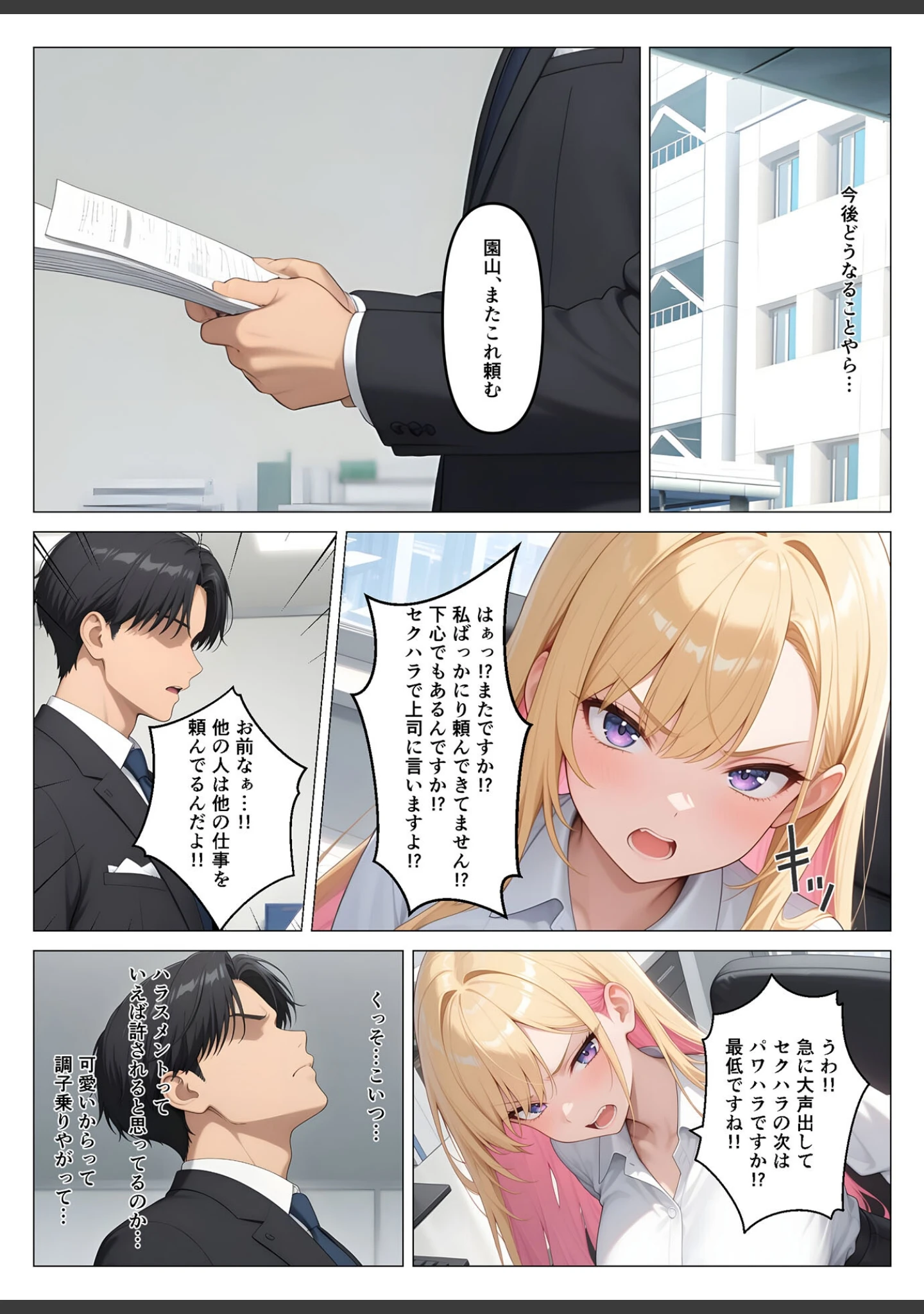 「営業成績王になった俺が生意気な新卒ギャルを分からせた話 モザイク版」（桃色紅茶） 試し読み 8ページ目