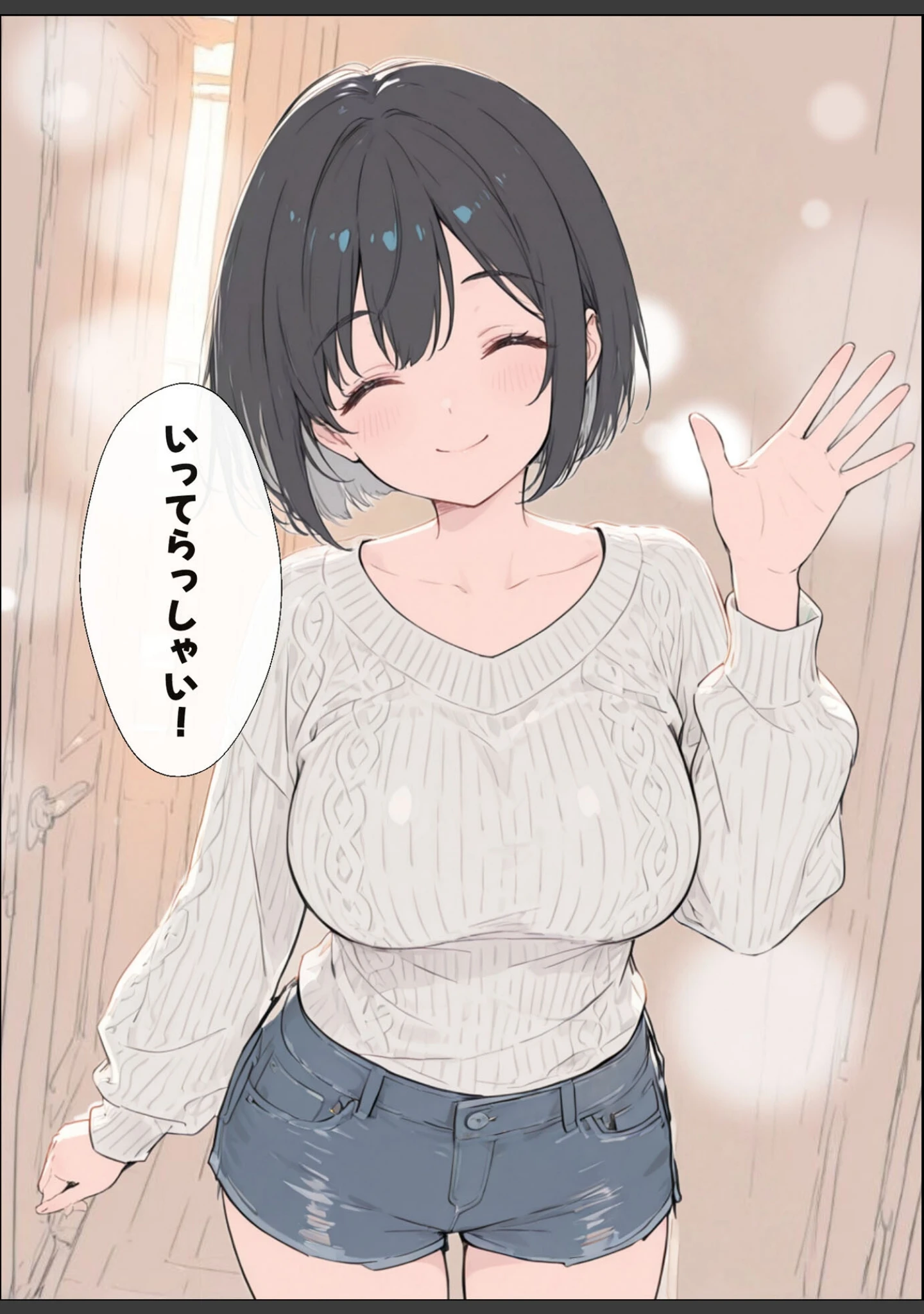 「物価高で同棲した巨乳黒髪ボブ義妹と密着甘々中●しSEXした話 モザイク版」（水彩みなも） 試し読み 5ページ目