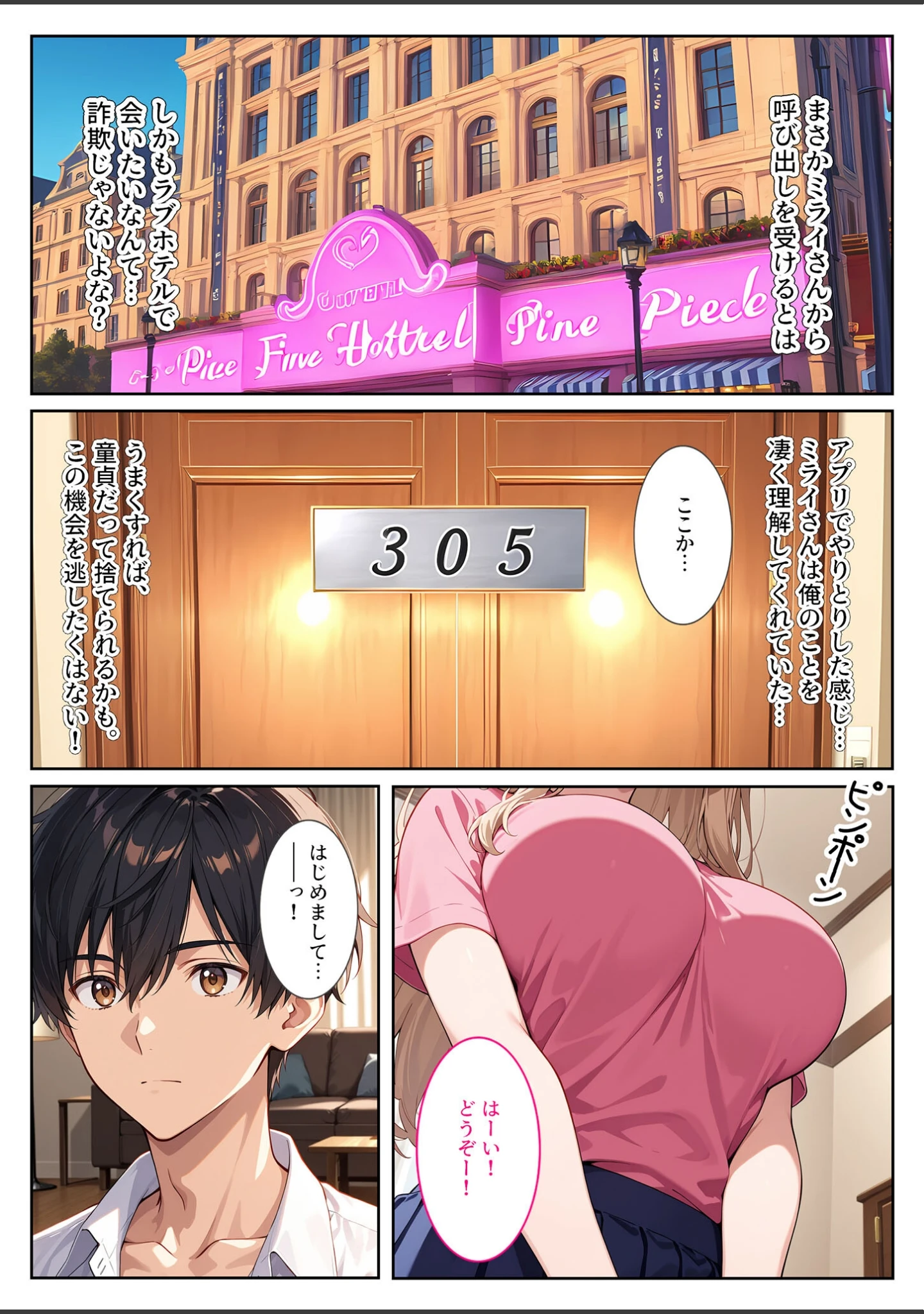「マッチングアプリで来た爆乳義妹に誘惑されて孕ませました！ モザイク版」（StudioSR） 試し読み 7ページ目