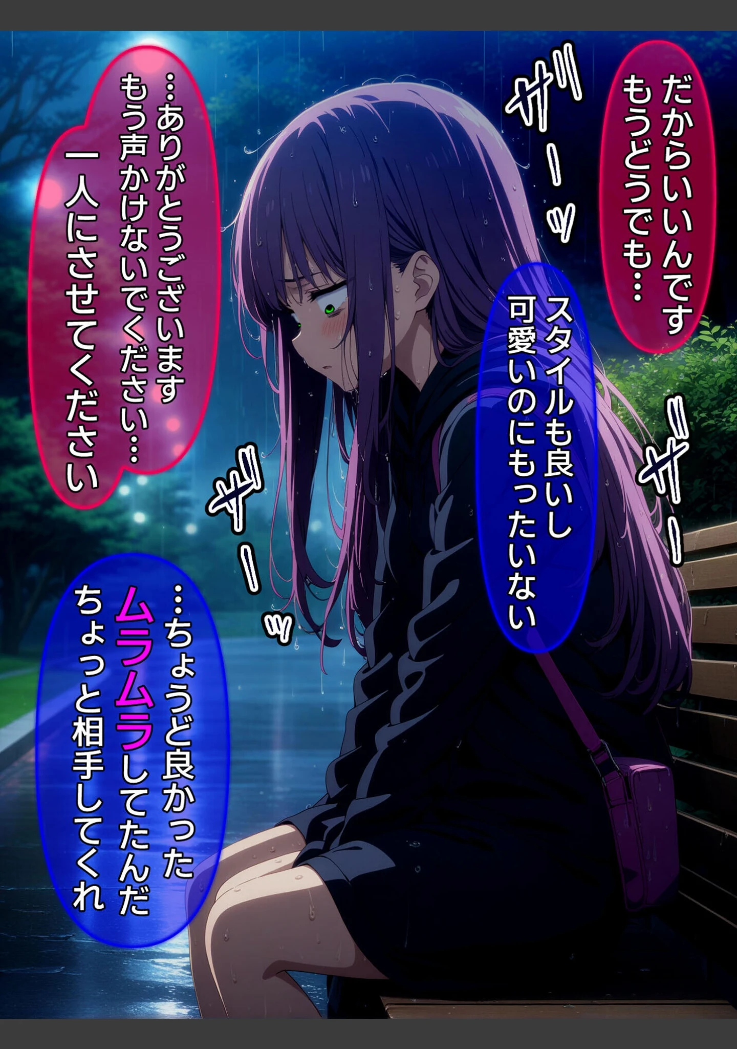「【全8作収録】びしょ濡●●● 【CG】 セット版 〜この子たち…気が狂うまで雨の中●されます〜 モザイク版」（ばななメモリアル） 試し読み 7ページ目