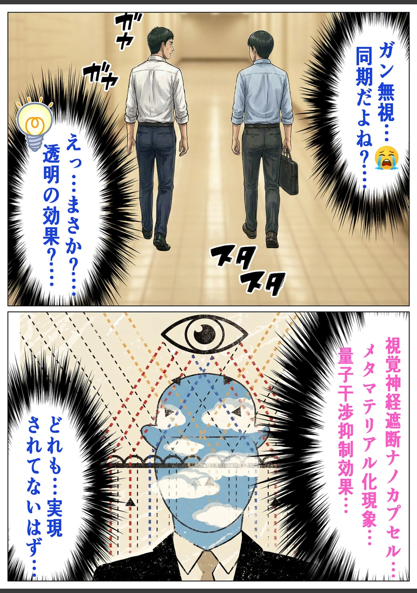 「透明人間ドリンク モザイク版」（おなかいっぱい） 試し読み 7ページ目