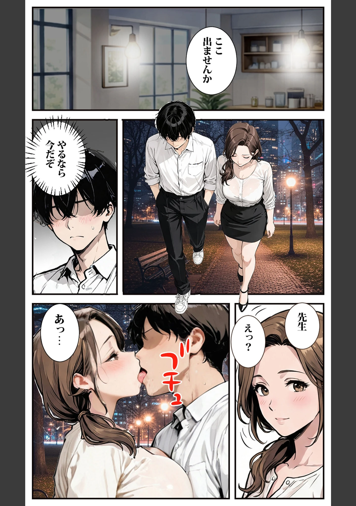 「マチアプで出会った女●師がオナホになっちゃった モザイク版」（東京漫画研究所） 試し読み 12ページ目