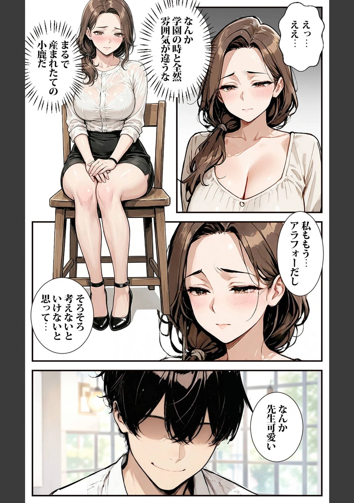 「マチアプで出会った女●師がオナホになっちゃった モザイク版」（東京漫画研究所） 試し読み 9ページ目