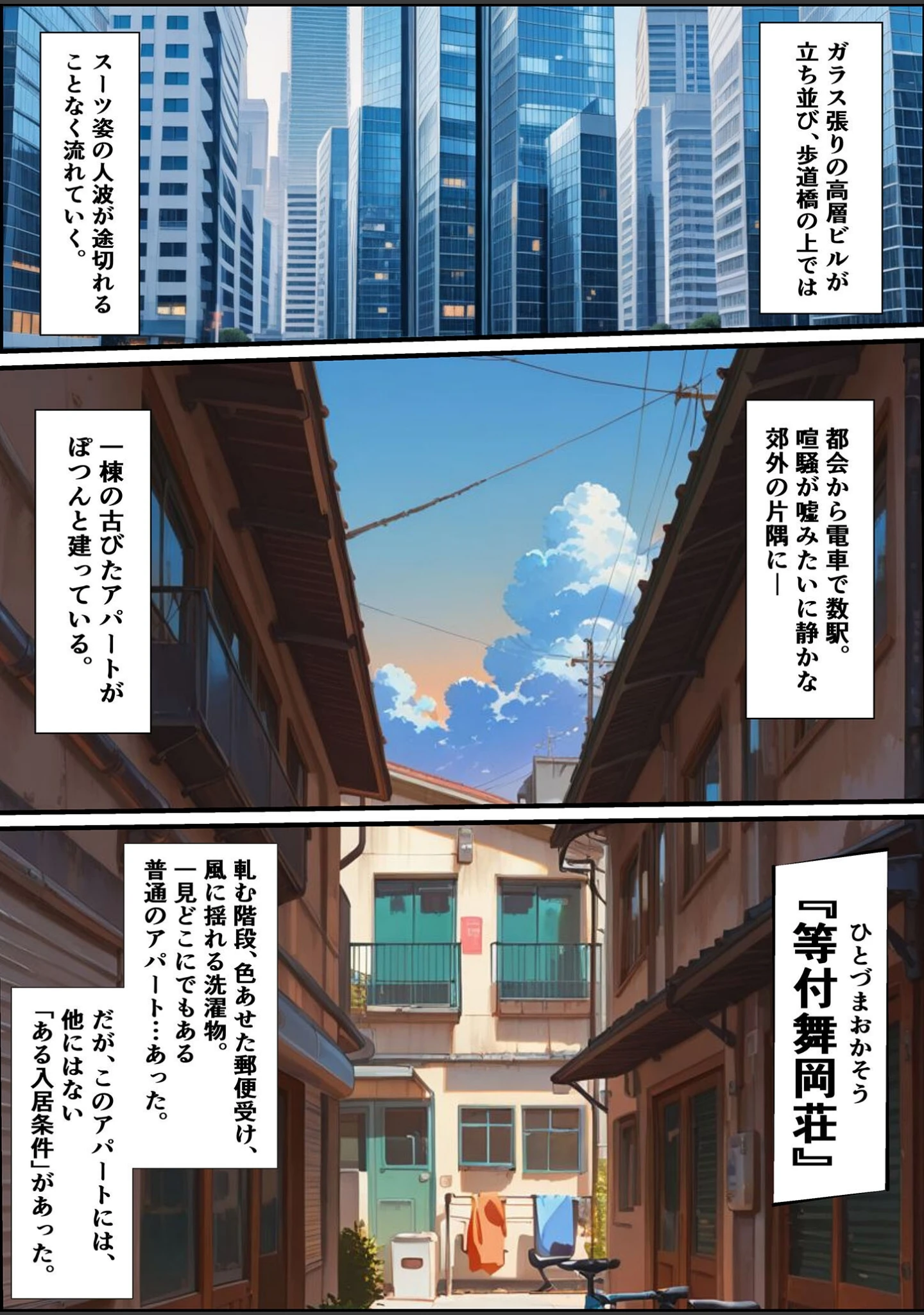 「人妻限定アパート モザイク版」（ワーテルLab） 試し読み 2ページ目