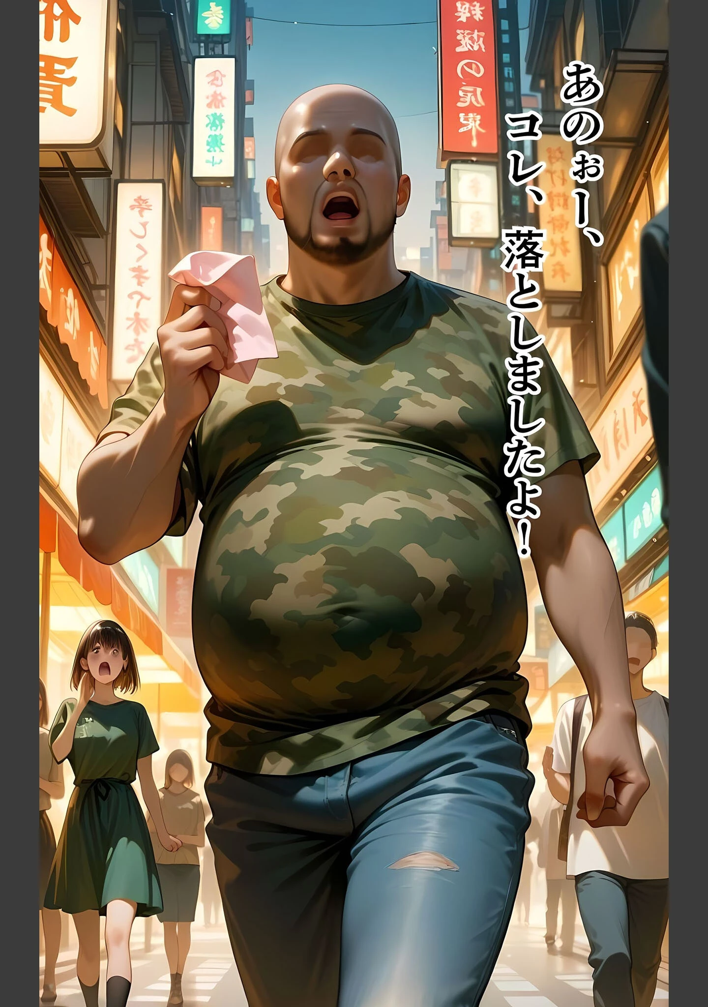 「水着撮影会のはずが、いつのまにかおぢさんち〇ぽに沼る話 モザイク版」（メコ神） 試し読み 14ページ目