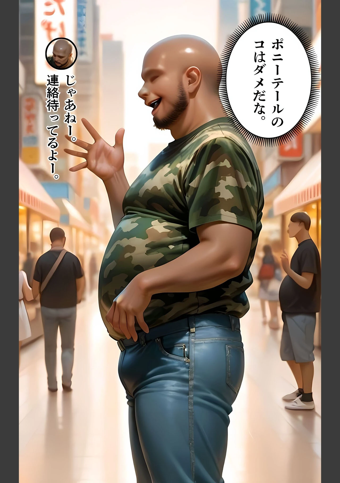 「水着撮影会のはずが、いつのまにかおぢさんち〇ぽに沼る話 モザイク版」（メコ神） 試し読み 26ページ目