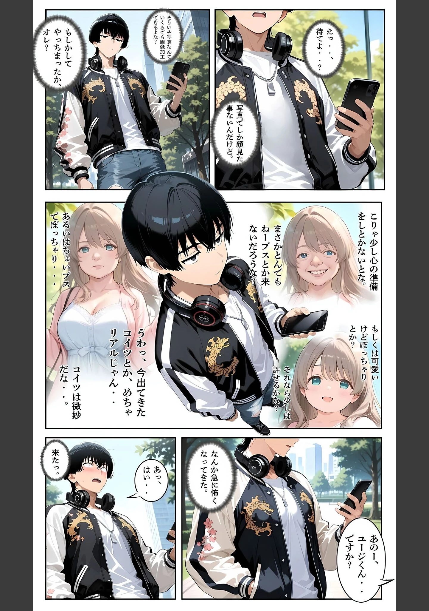 「【覗き眼鏡本舗】〜純情清楚系美女の仮面を剥がして生マ●コ眺めながら足コキしてもらって中●しセックスしまくる話〜 モザイク版」（メコ神） 試し読み 7ページ目