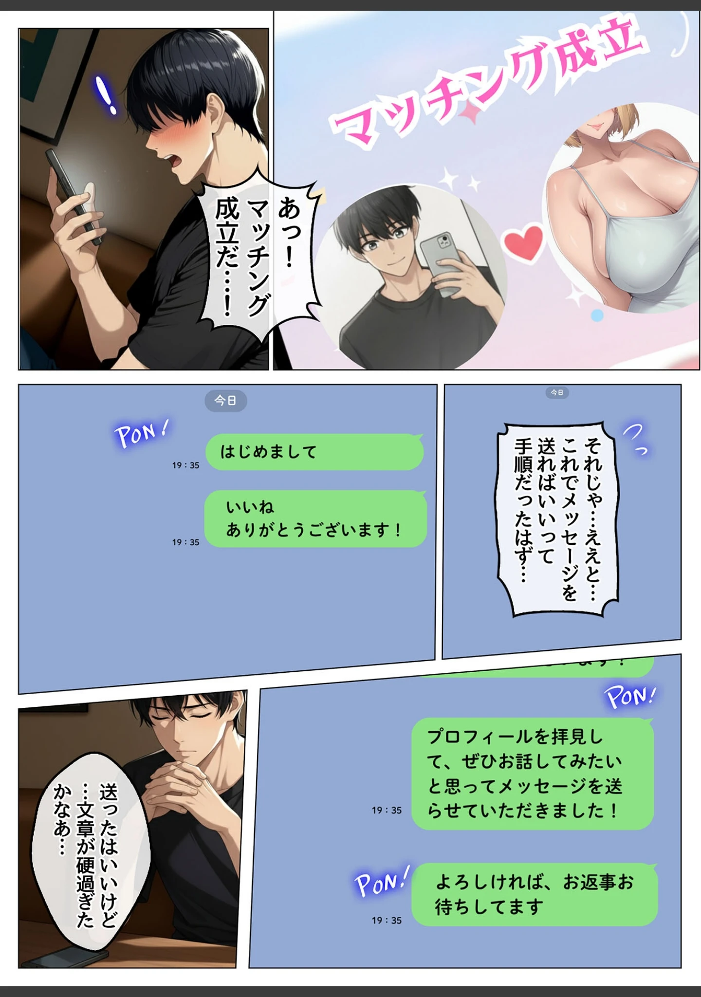 「マッチングアプリで出会ったむちむち美女が、まさかの隣人で人妻だった件 モザイク版」（ハレノヒ） 試し読み 10ページ目