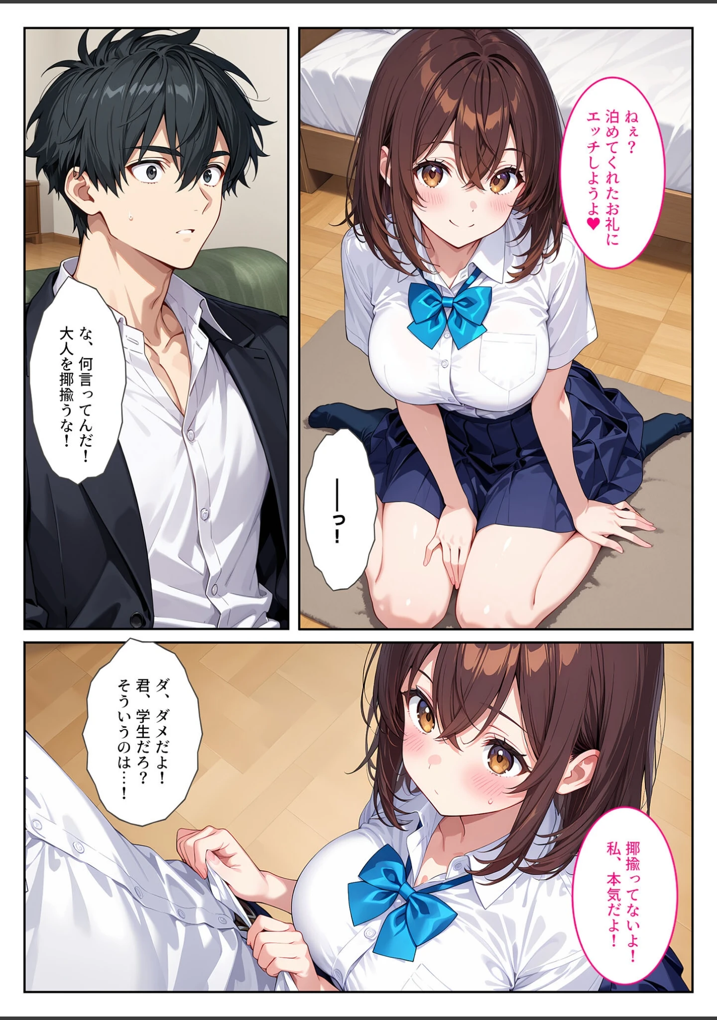 「夜の公園で爆乳●●●●を拾ったら… モザイク版」（StudioSR） 試し読み 10ページ目