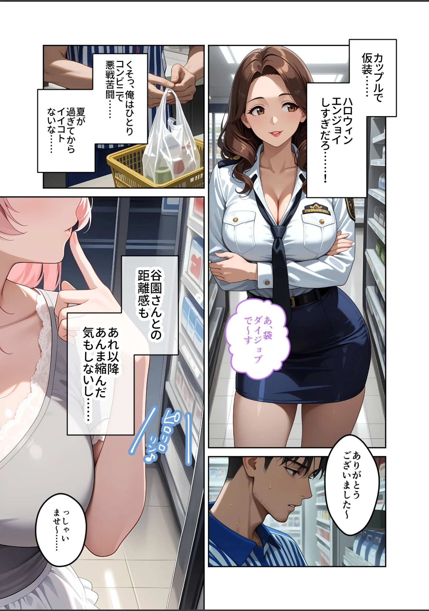 「お客様はおっぱいです。 モザイク版」（白粥ゆずみつ） 試し読み 4ページ目