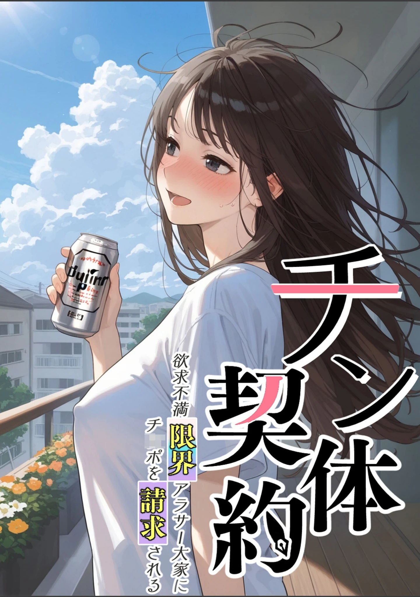 「チン体契約 欲求不満限界アラサー大家にチ●ポを請求される【合冊版】 モザイク版」（潮吹きんぐ） 試し読み 2ページ目