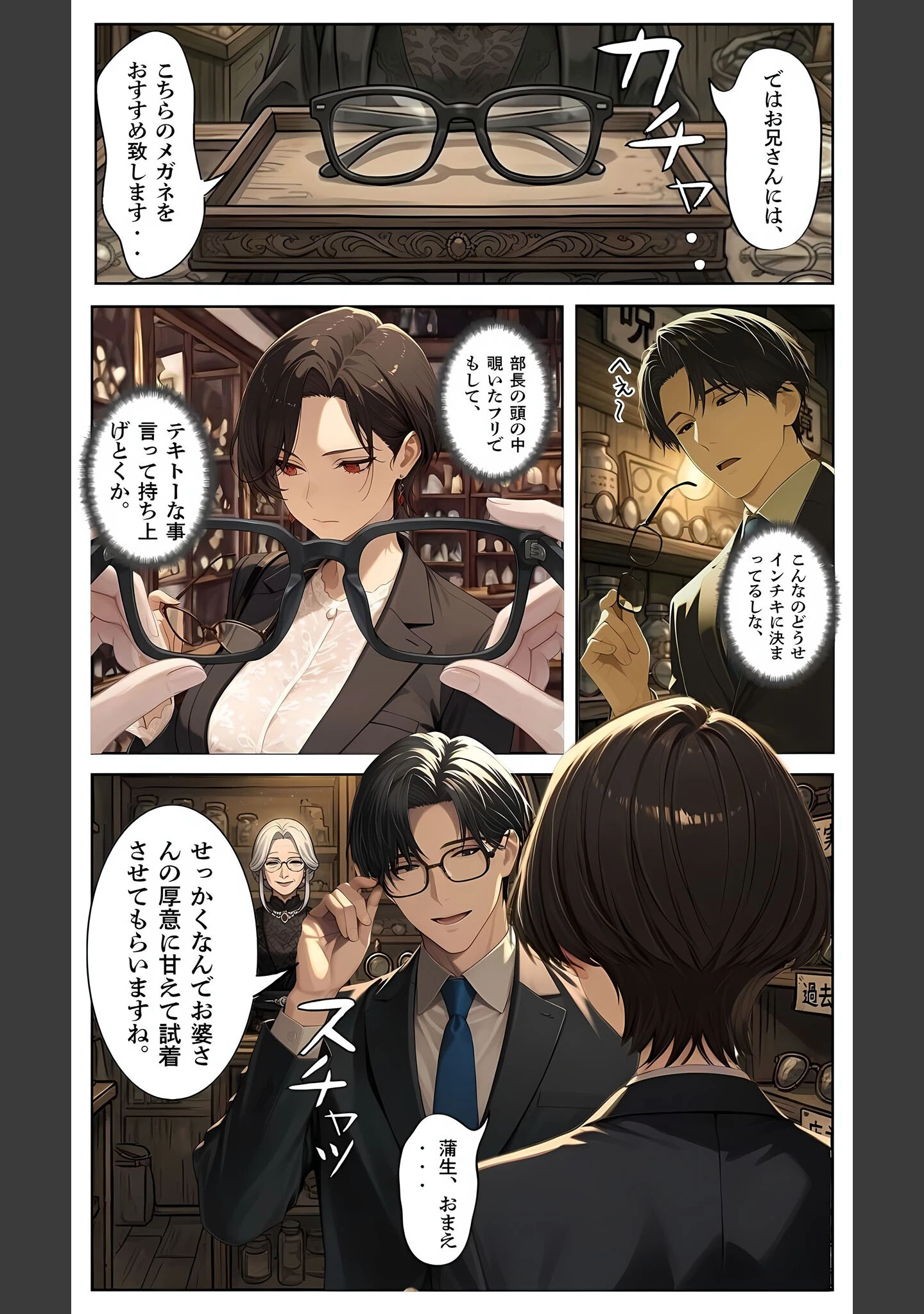 「【覗き眼鏡本舗】エッチなヒミツが見えちゃう不思議なメガネ モザイク版」（メコ神） 試し読み 14ページ目