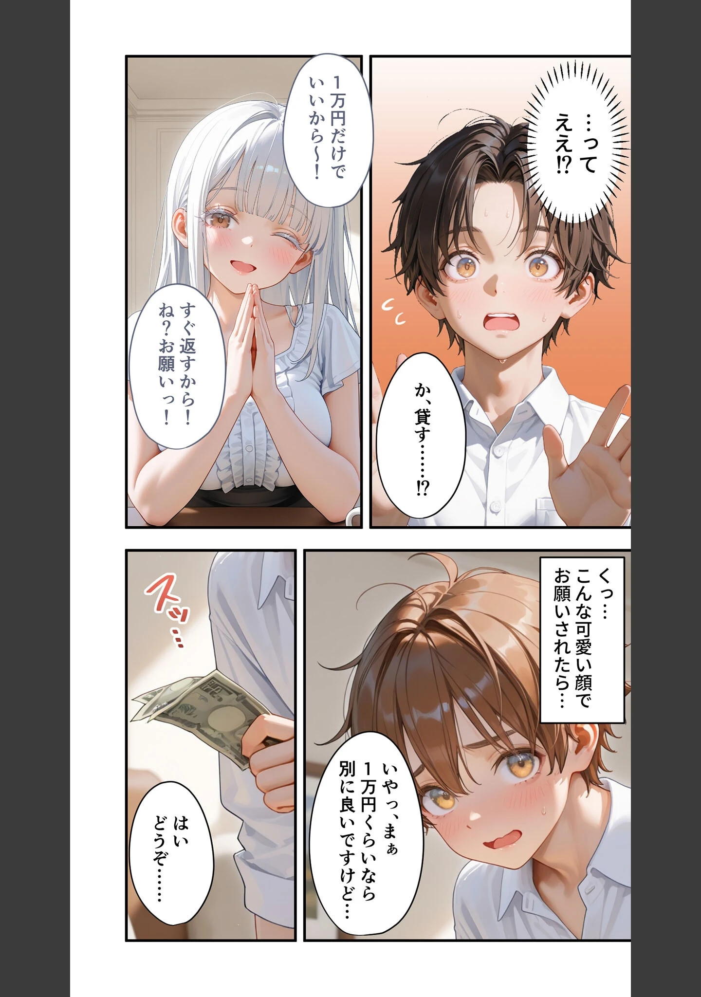 「貧乏家族に牛丼奢ったら、おっぱいハーレムできちゃいました…。 〜美人12姉妹のHな恩返し〜 （12）」（桃尻レイ） 試し読み 13ページ目