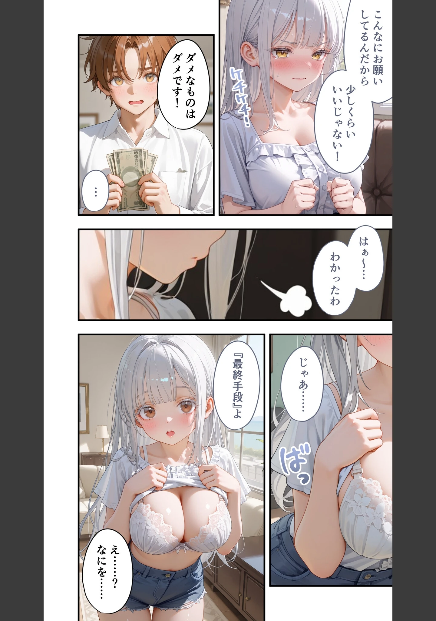 「貧乏家族に牛丼奢ったら、おっぱいハーレムできちゃいました…。 〜美人12姉妹のHな恩返し〜 （12）」（桃尻レイ） 試し読み 17ページ目