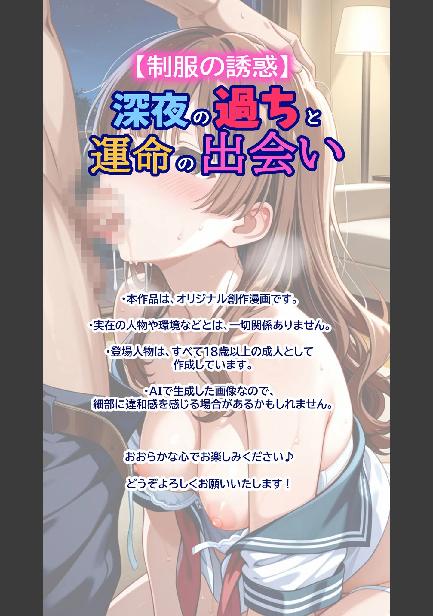「プロポーズに失敗した俺が、制服コスの20歳女子を拾って秘密の背徳浮気SEXした話 モザイク版」（とろとろコミック） 試し読み 3ページ目
