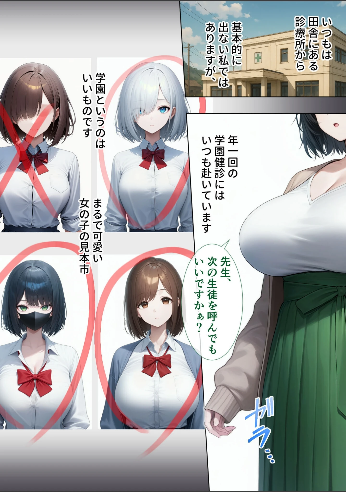 「悪徳医師の淫行ま○こ治療 モザイク版」（Nodon） 試し読み 3ページ目
