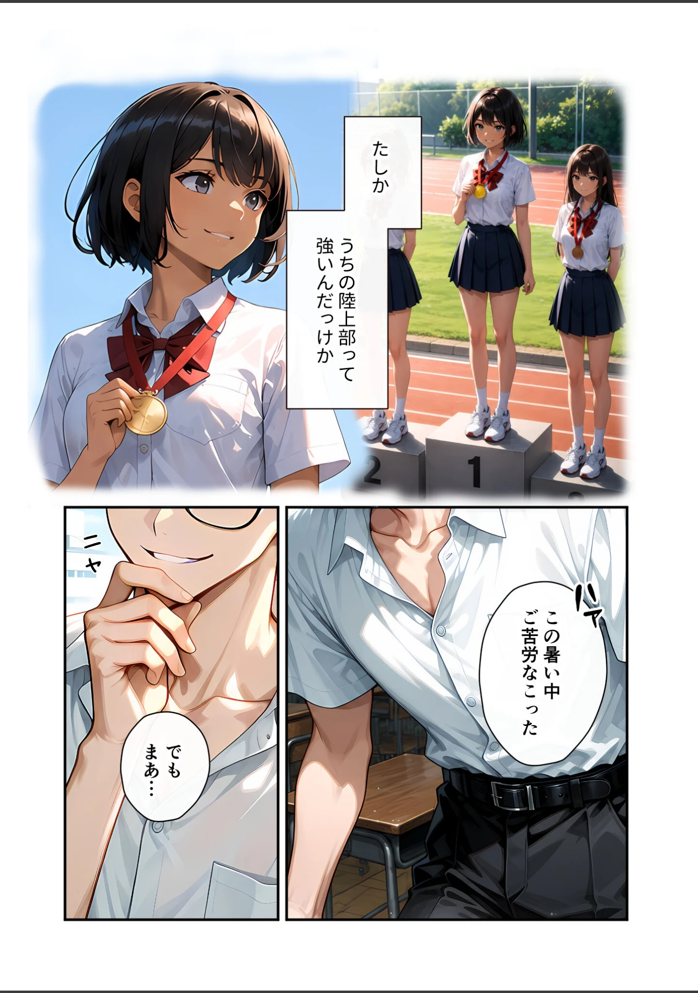 「陰キャの僕、透視の力を手に入れる。 モザイク版」（いんちゃるの） 試し読み 5ページ目