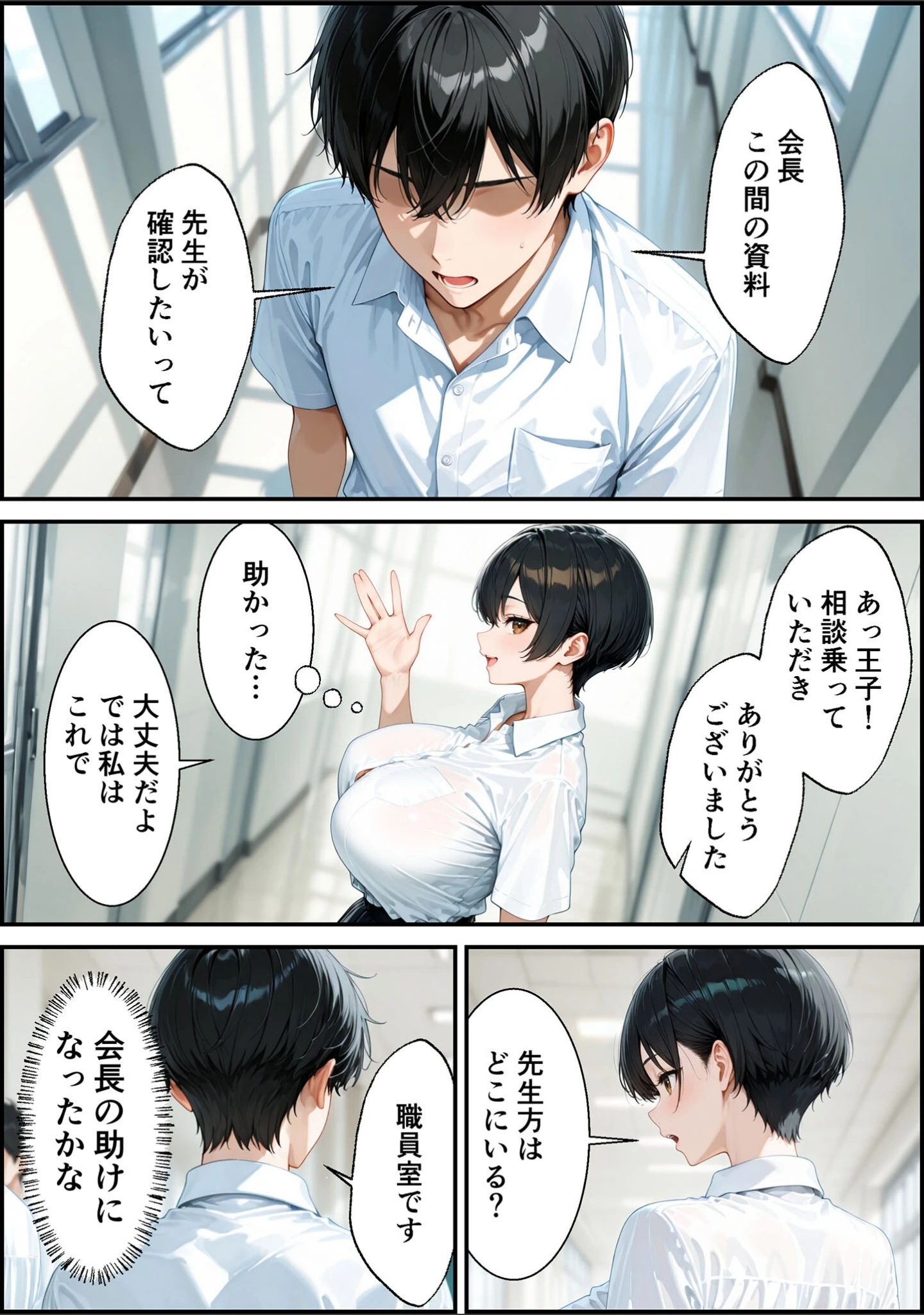 「女の子扱いされたい王子様な委員長があまあま中●しセックスでメスになる話 モザイク版」（かわいいイチゴ1000％） 試し読み 10ページ目