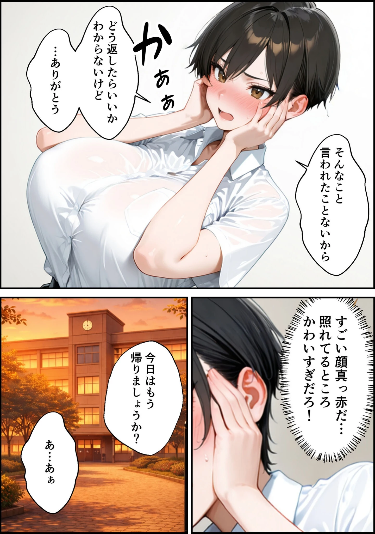 「女の子扱いされたい王子様な委員長があまあま中●しセックスでメスになる話 モザイク版」（かわいいイチゴ1000％） 試し読み 13ページ目