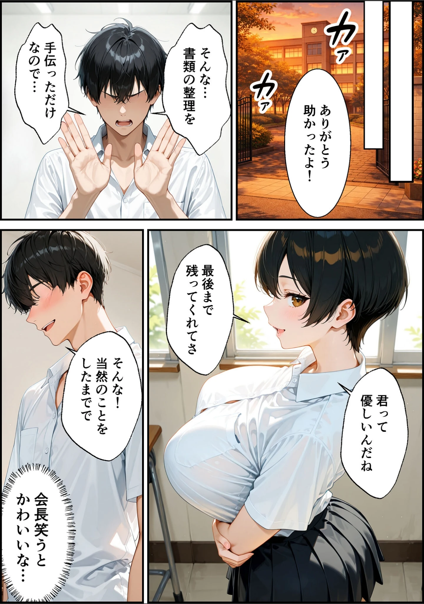 「女の子扱いされたい王子様な委員長があまあま中●しセックスでメスになる話 モザイク版」（かわいいイチゴ1000％） 試し読み 6ページ目