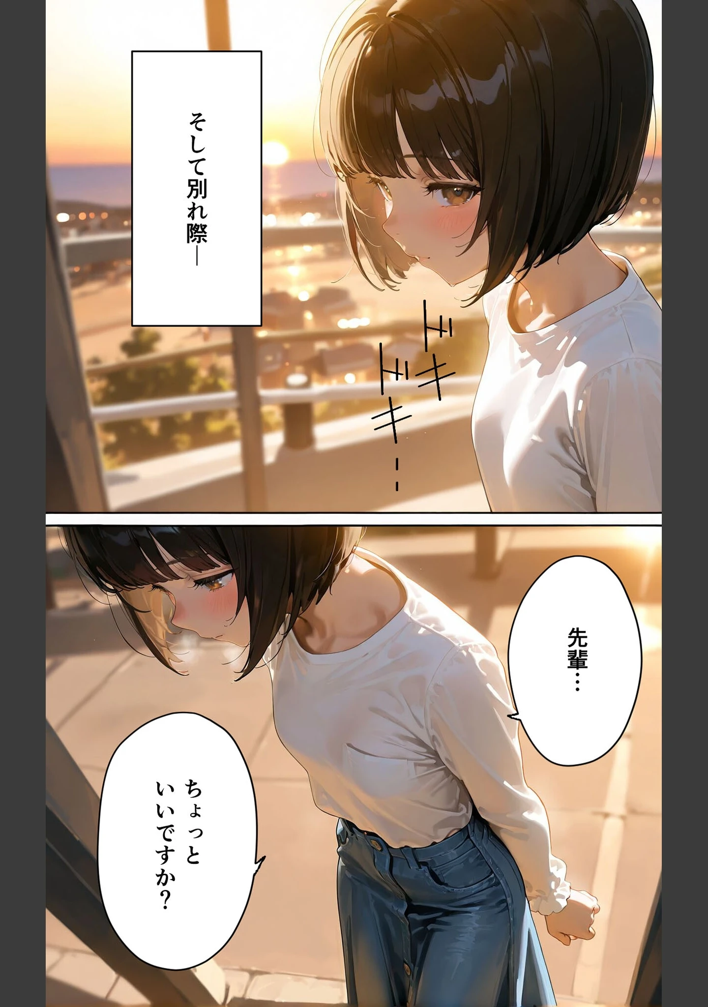「【全2作収録】彼女を俺の性癖に染める過程 1＆2 〜先輩が喜んでくれるなら…〜 モザイク版」（TAIL LOVERS） 試し読み 9ページ目