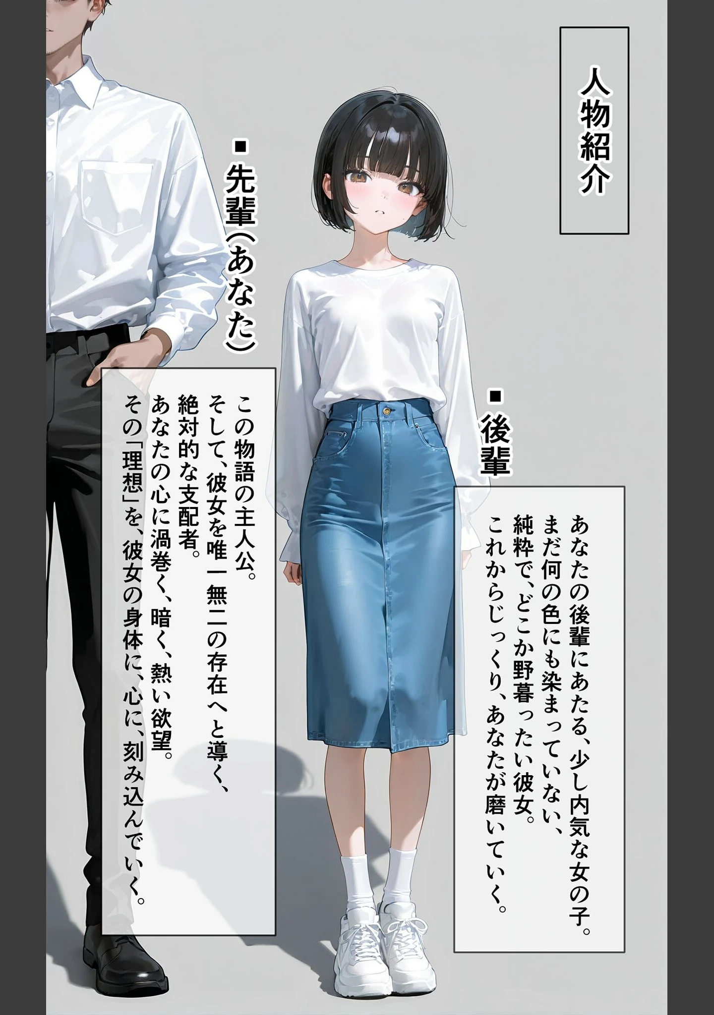 「【全2作収録】彼女を俺の性癖に染める過程 1＆2 〜先輩が喜んでくれるなら…〜 モザイク版」（TAIL LOVERS） 試し読み 4ページ目