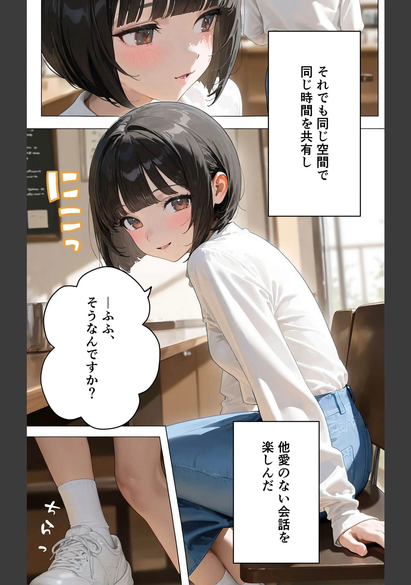 「【全2作収録】彼女を俺の性癖に染める過程 1＆2 〜先輩が喜んでくれるなら…〜 モザイク版」（TAIL LOVERS） 試し読み 7ページ目